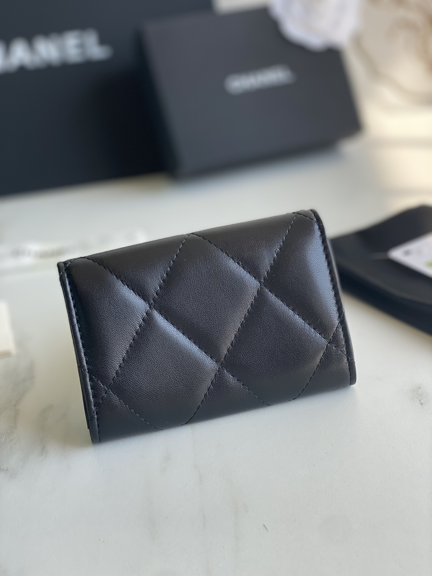 CHANEL 19 FLAP CARD HOLDER