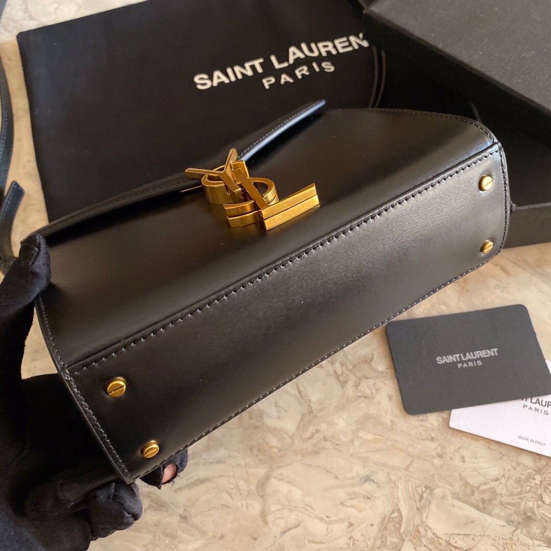 CASSANDRA MONOGRAM CLASP BAG IN MATTE PYTHON