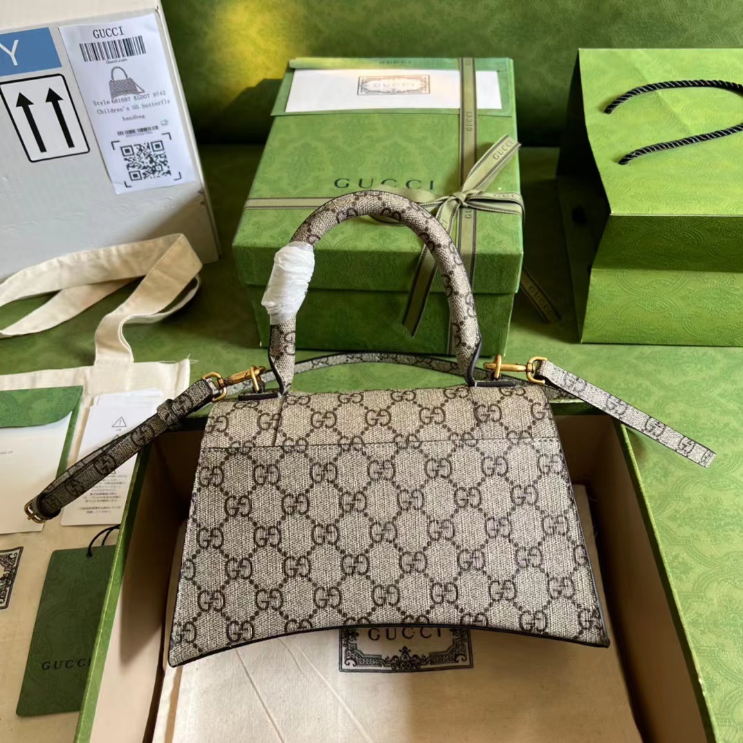 GUCCI X BALENCIAGA THE HACKER PROJECT SMALL HOURGLASS BAG BEIGE