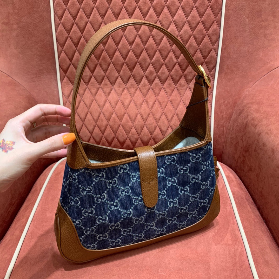 Gucc1 denim handbag