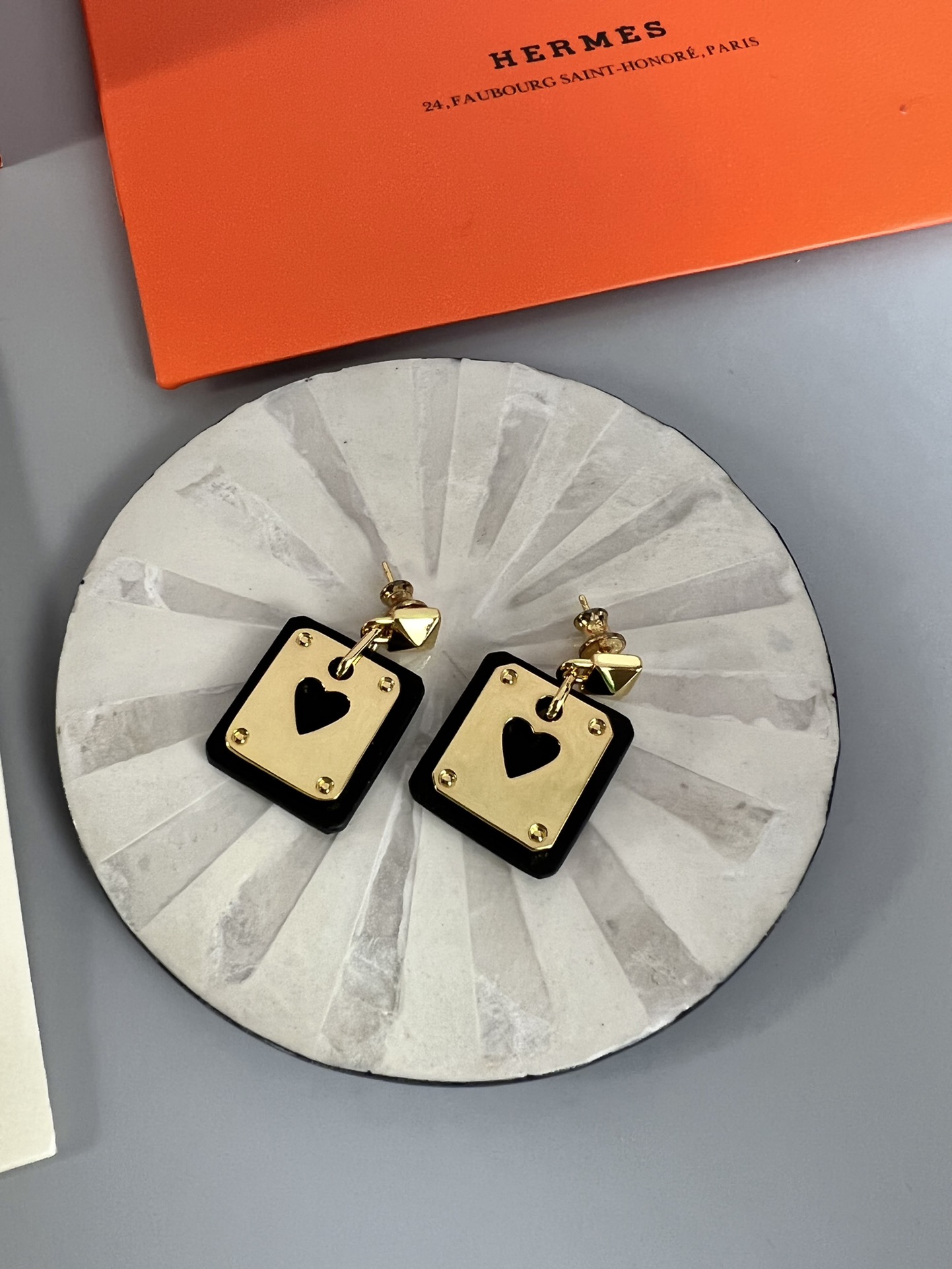 Hermes As de Coeur Earrings