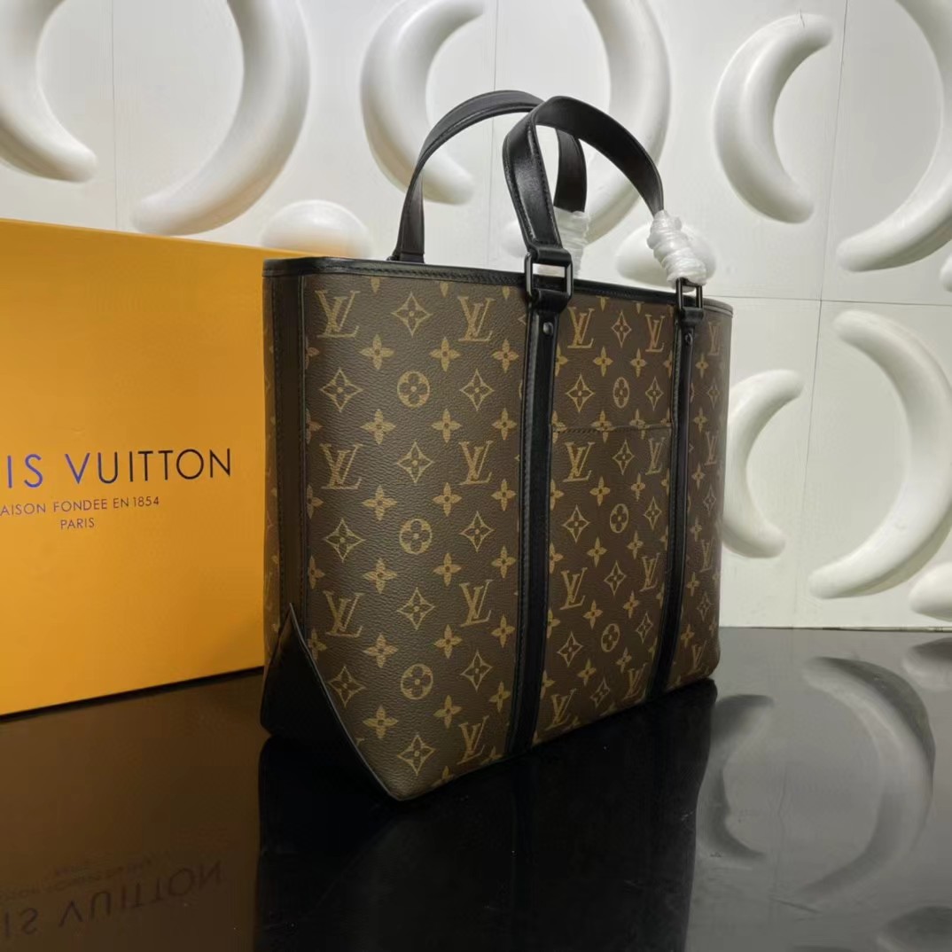 Louis Vuitton Monogram Macassar Weekend Tote GM