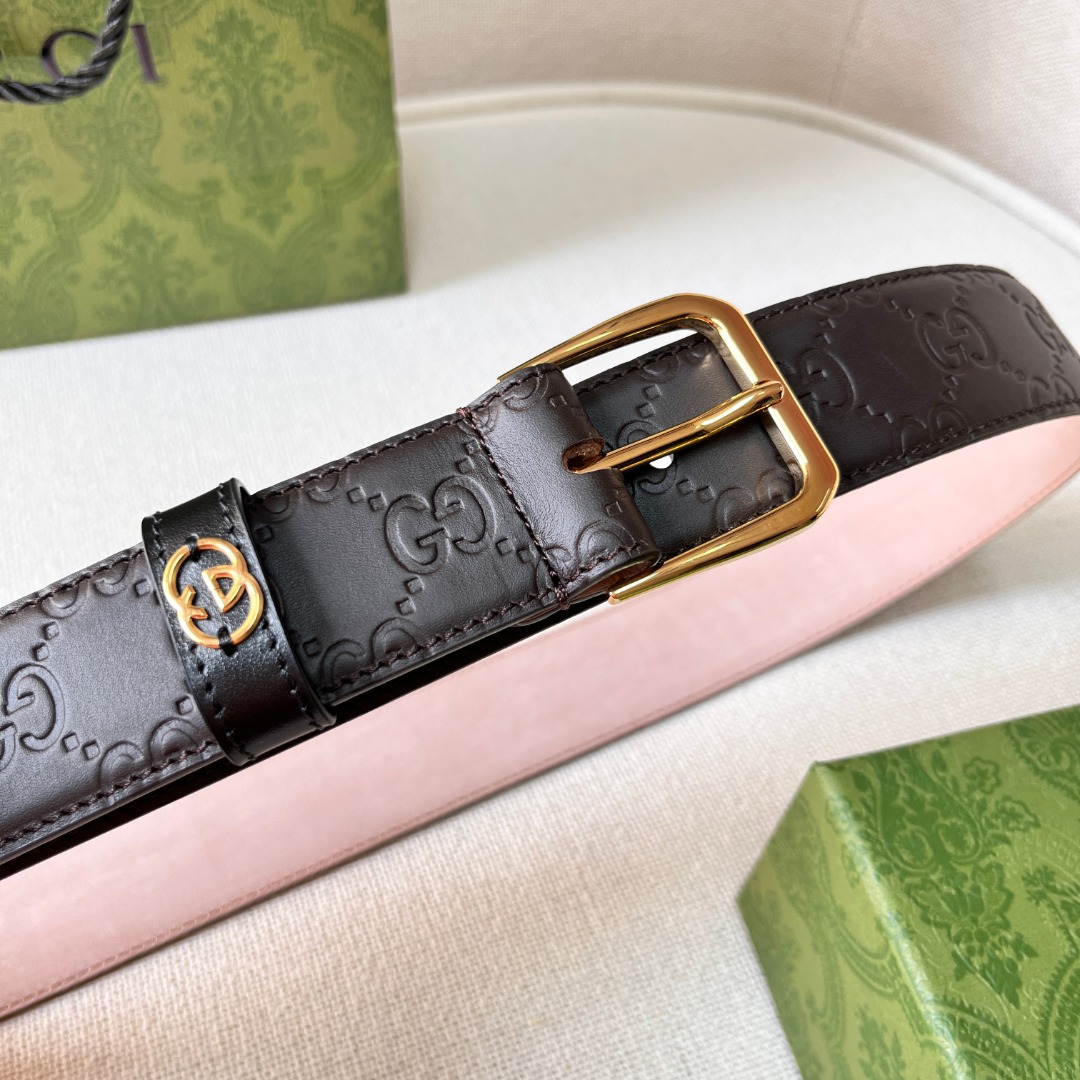 Gucci Monogram belt
