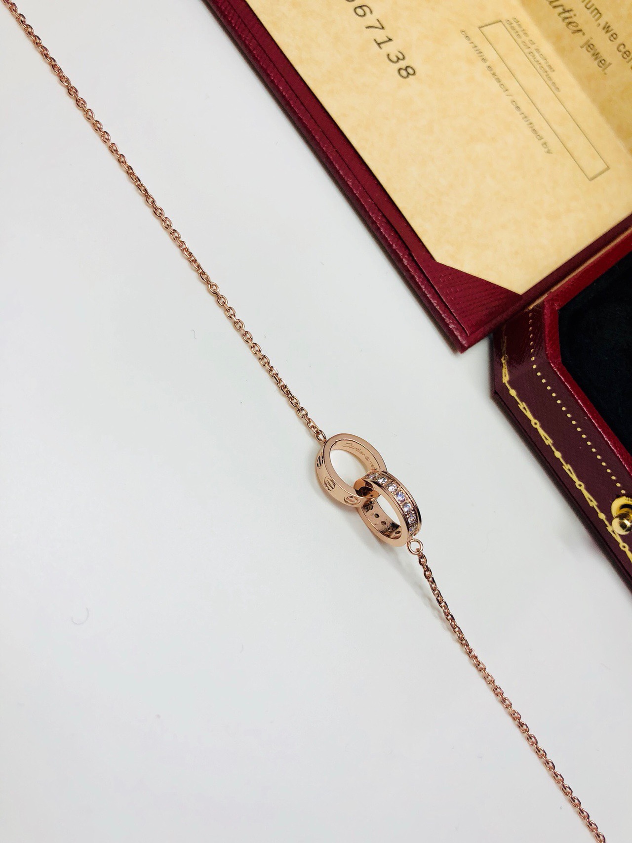 Cartier Love Necklace Rose Gold