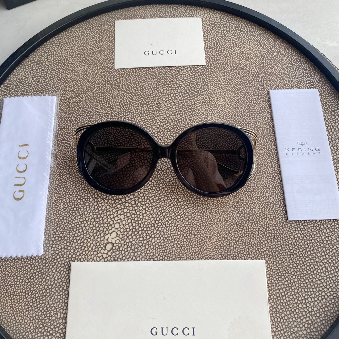 ROUND-FRAME INTERLOCKING G SUNGLASSES