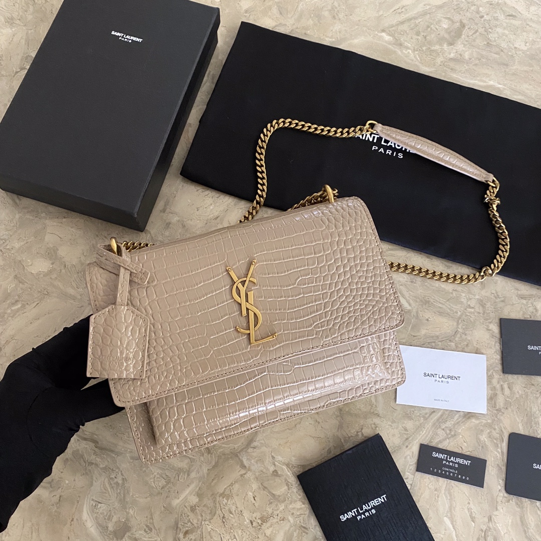 MANHATTAN MEDIUM SHOPPING BAG IN BOX SAINT LAURENT LEATHER