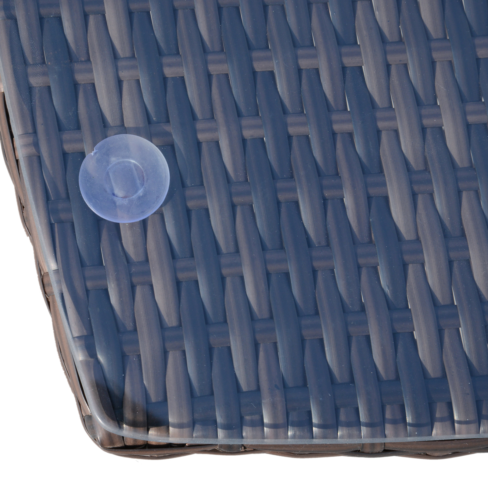 Outsunny 3-delige zitgroep voor in de tuin, rotan tuinset, poly-rotan, bruin