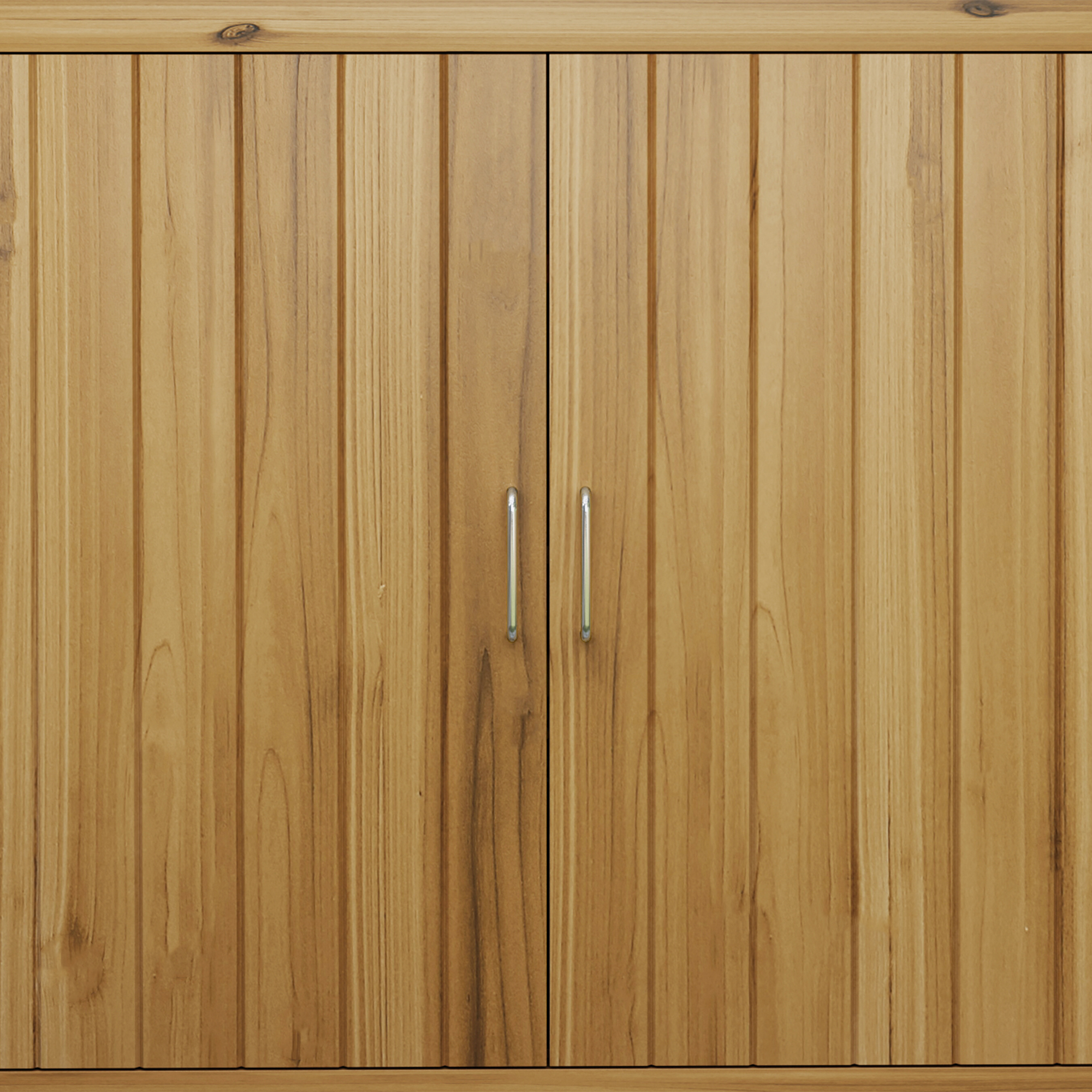 Outsunny Tuinkast, Houten Kommode met 2 Planken voor Tuin, Terras, Weerbestendig, 110 x 50 x 85 cm, Bruin