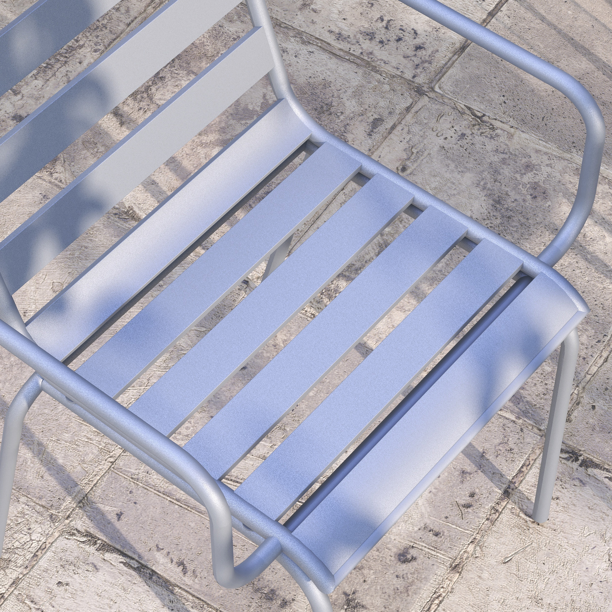 Outsunny 3-delige Bistroset Balkonbistroset 2-delige Bistroset, opklapbaar, modern design, 51 x 58 x 78 cm, Lichtgrijs