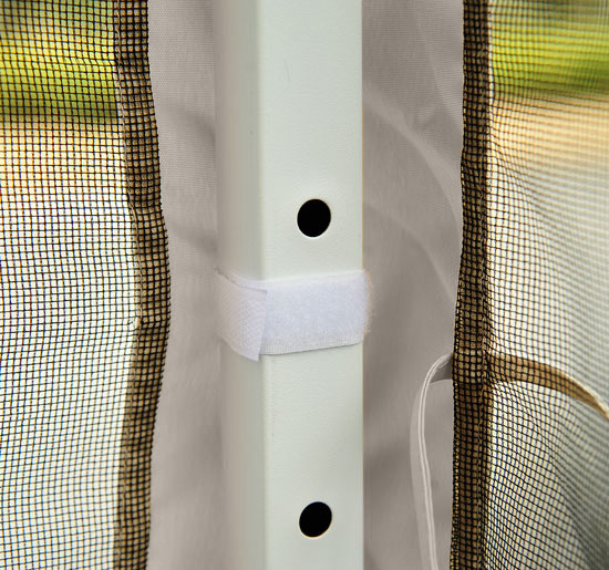 Outsunny Paviljoen partytent 3 x 3 m opvouwbare tent partytent met zijwanden staal beige