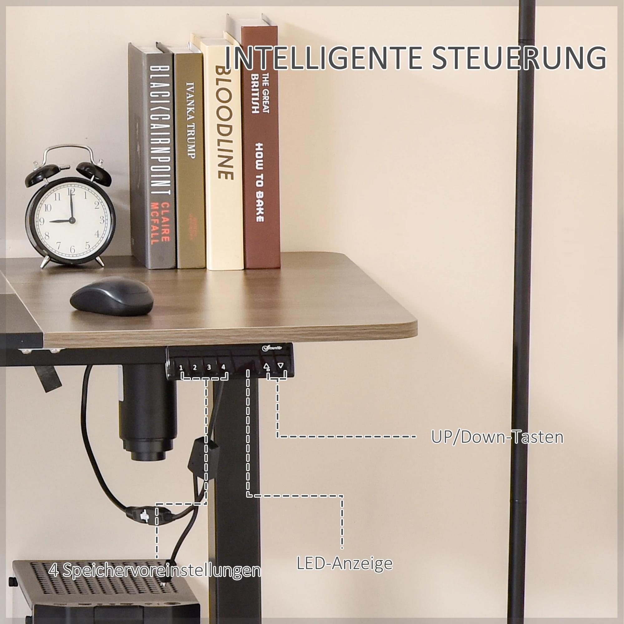 Vinsetto elektrisch bureau computertafel Bureau