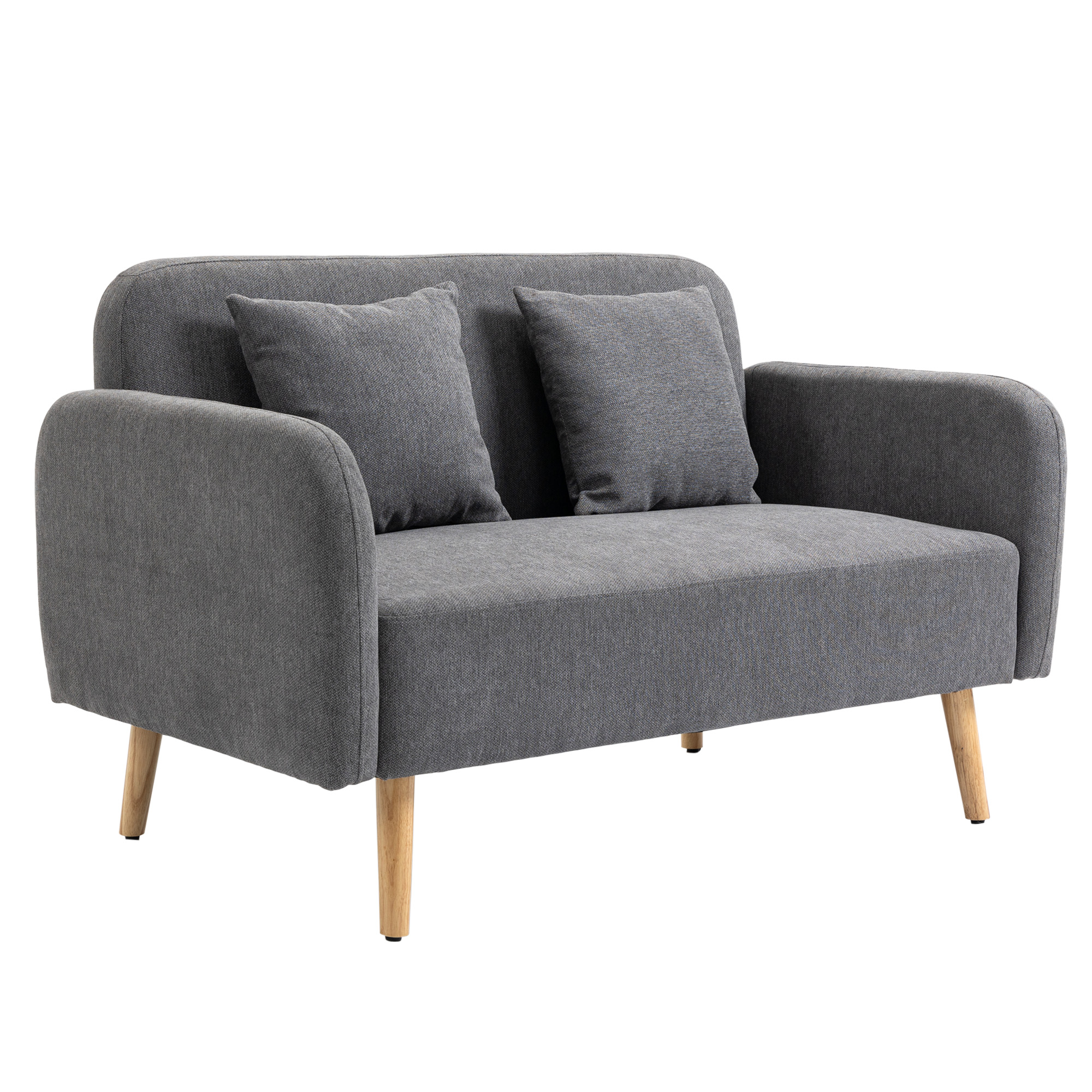 HOMCOM 2-zits tweepersoonsbank 130 cm x 70 cm x 80 cm