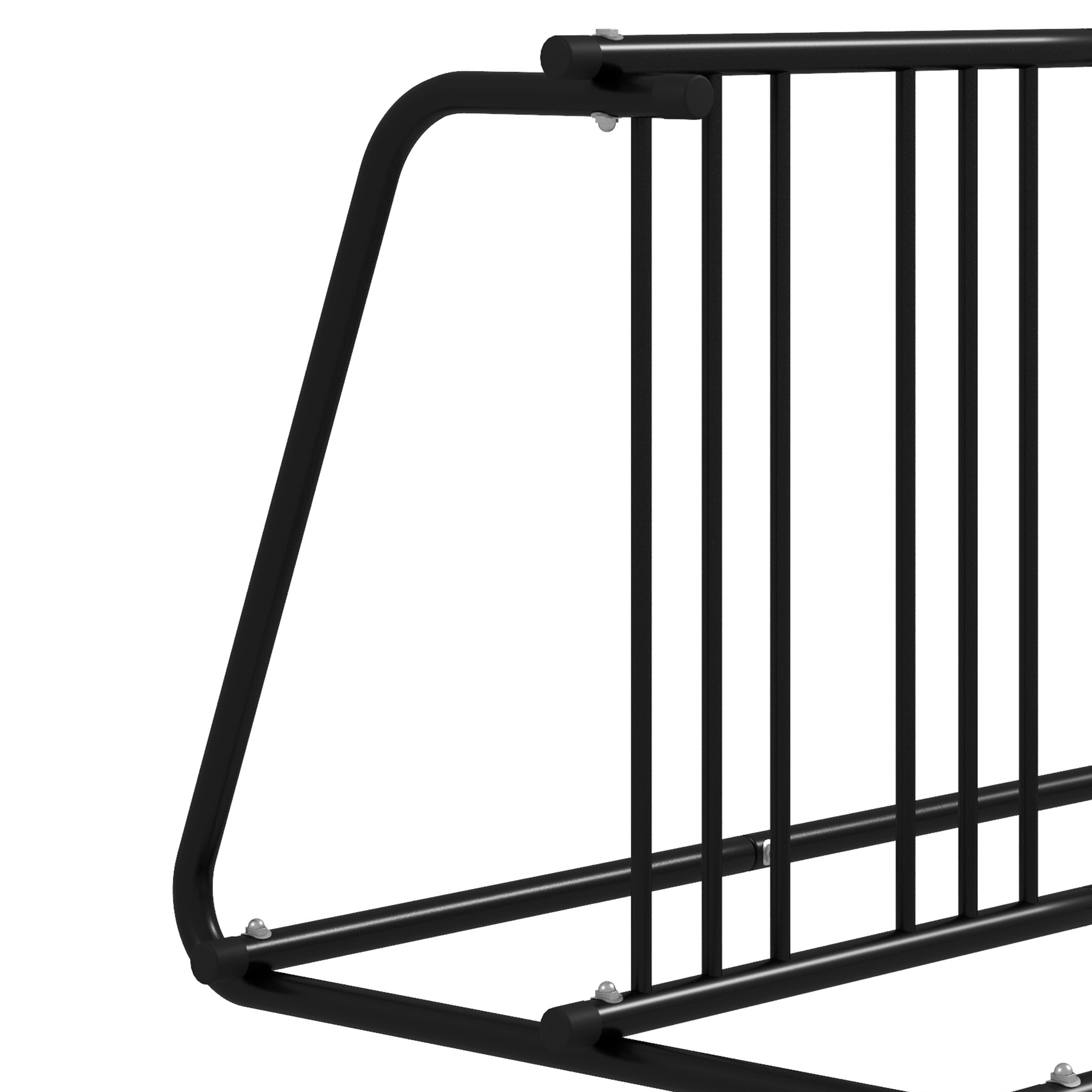 DURHAND Fietsenrek voor 4 fietsen, weerbestendig, extra bevestiging, 155 x 100 x 75 cm, Zwart