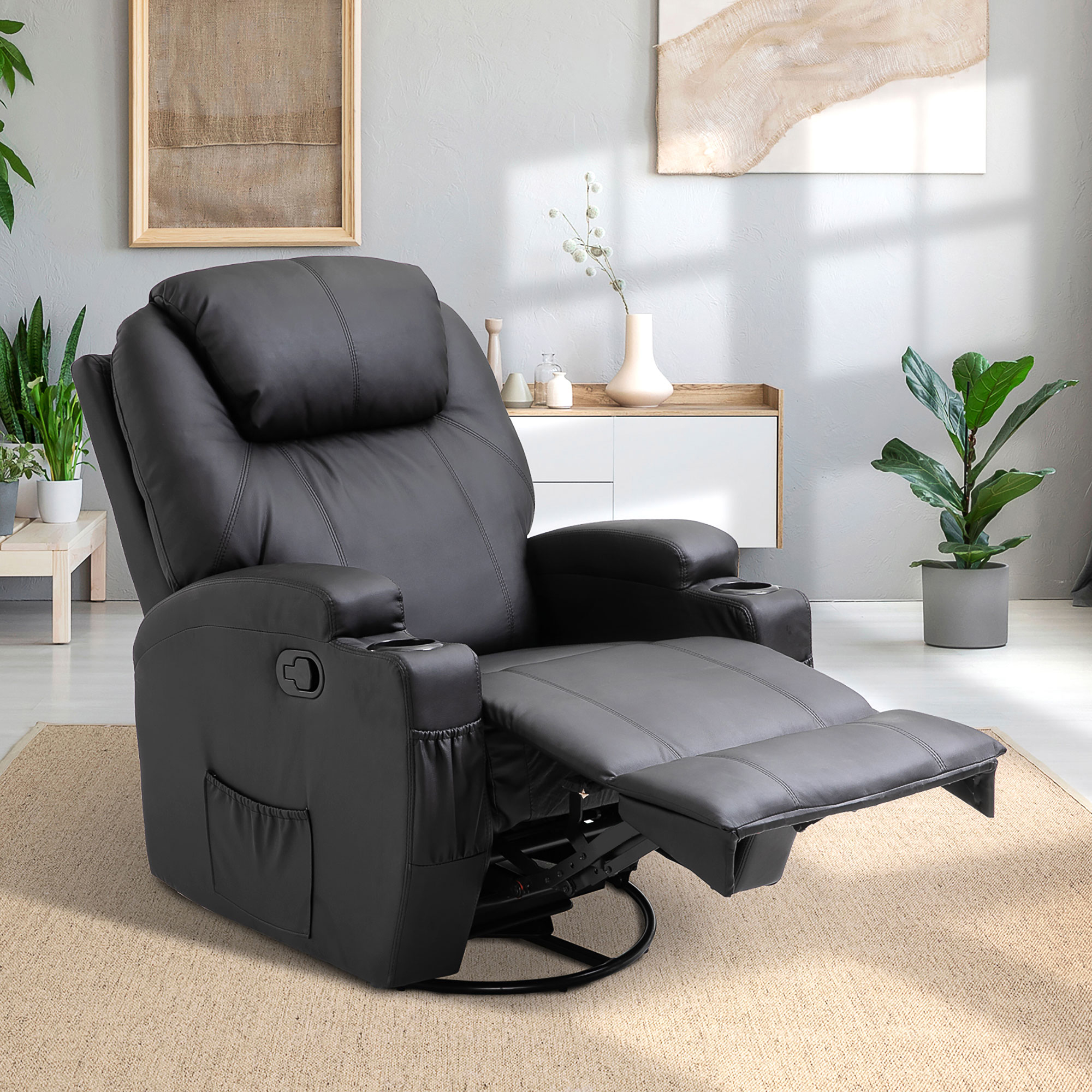 HOMCOM massagestoel tv-stoel relaxstoel tv-stoel