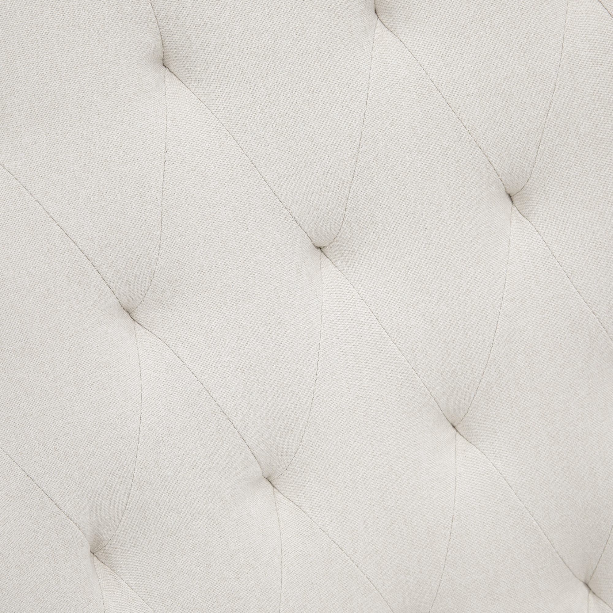 HOMCOM Schommelstoel in Scandinavisch design - Relaxfauteuil met knopsteekdetailing, 69 cm x 90 cm x 100 cm, Crème + Natuur + Zwart