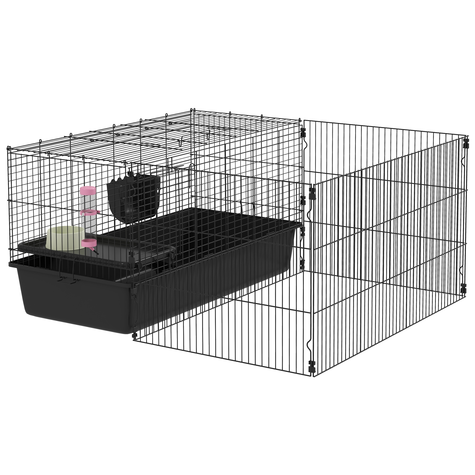 PawHut Rolcontainer archiefkast, 3 laden, afsluitbaar, verrijdbaar, 37 cm x 43,5 cm x 60 cm, wit