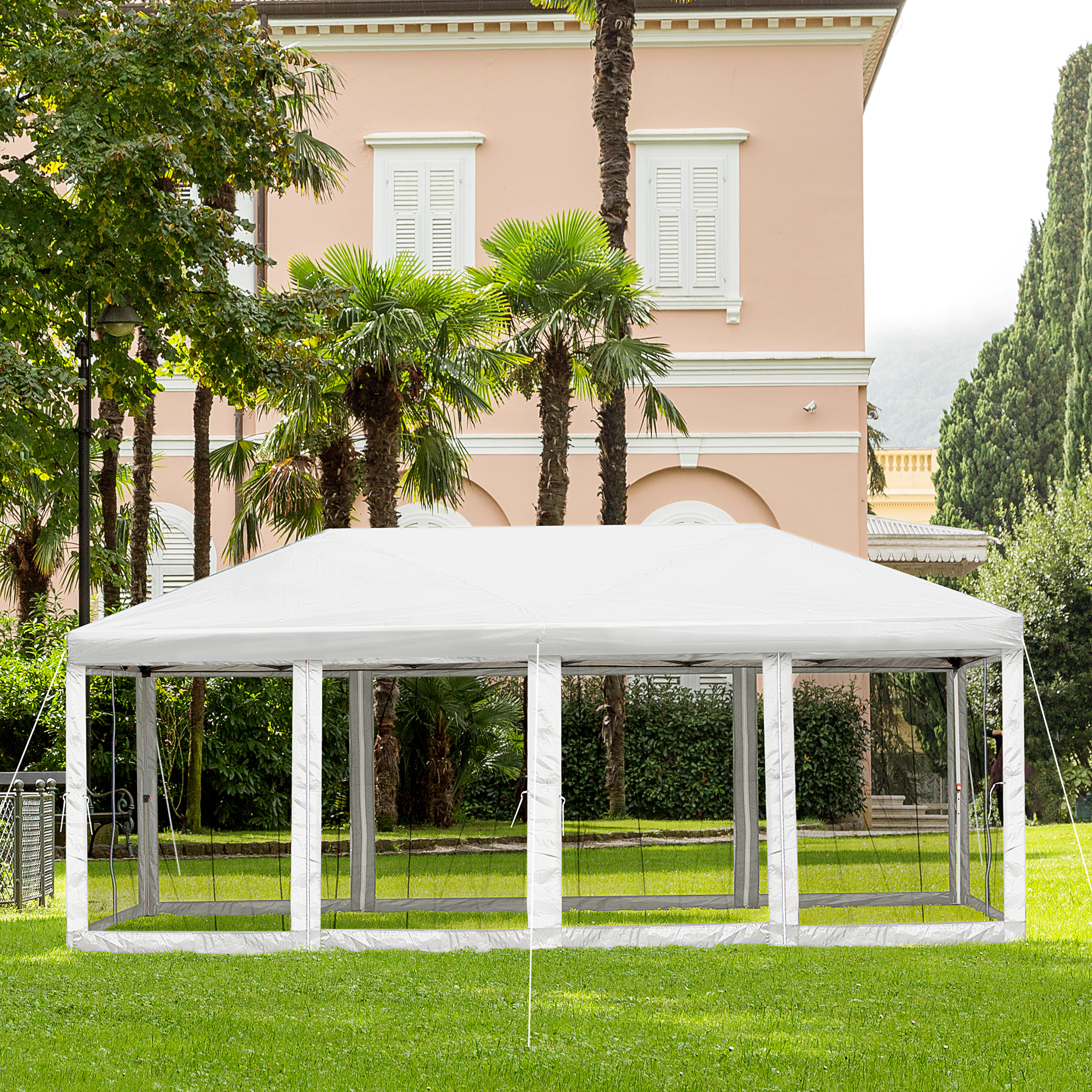 Outsunny opvouwbare partytent tuinpaviljoen
