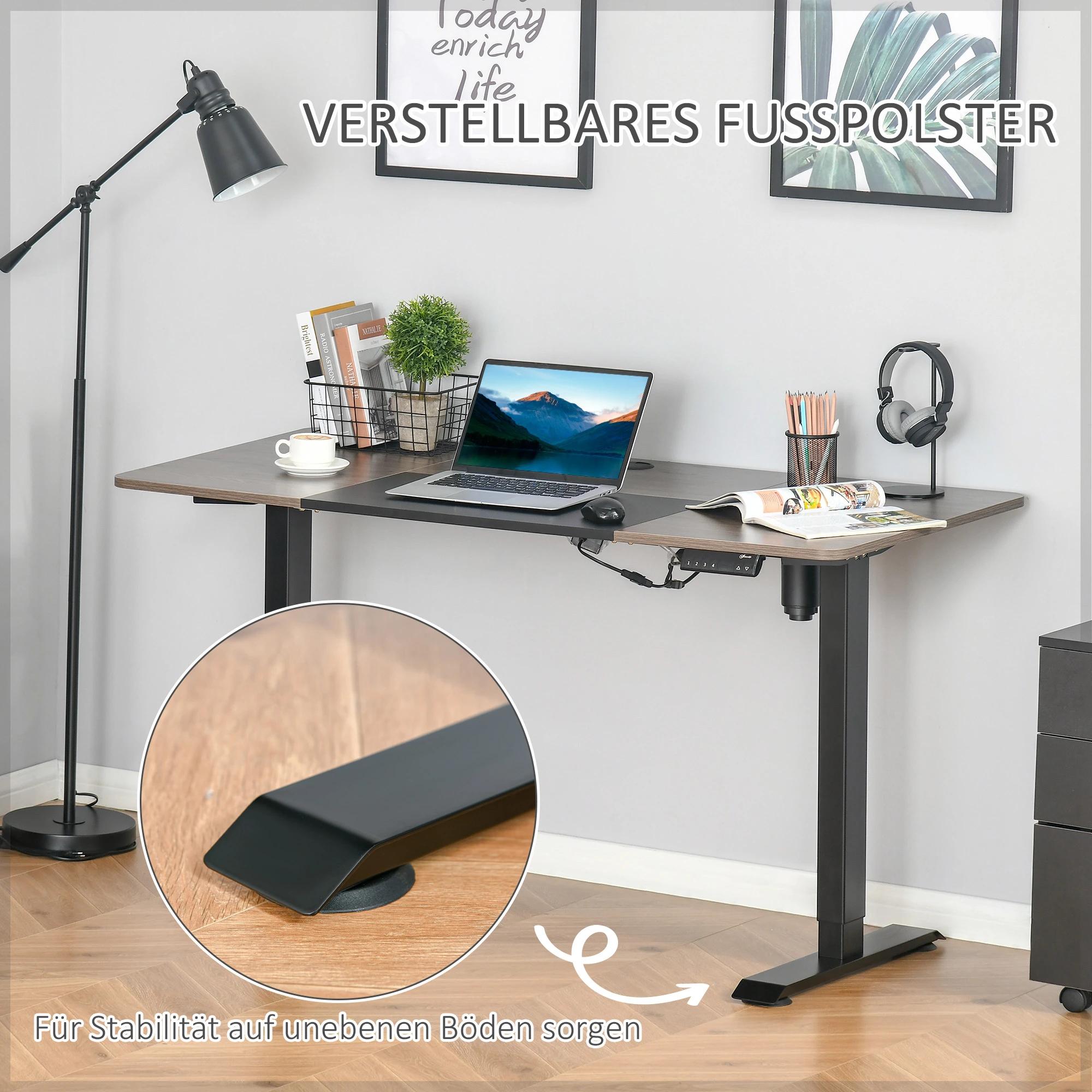 Vinsetto elektrisch bureau computertafel Bureau