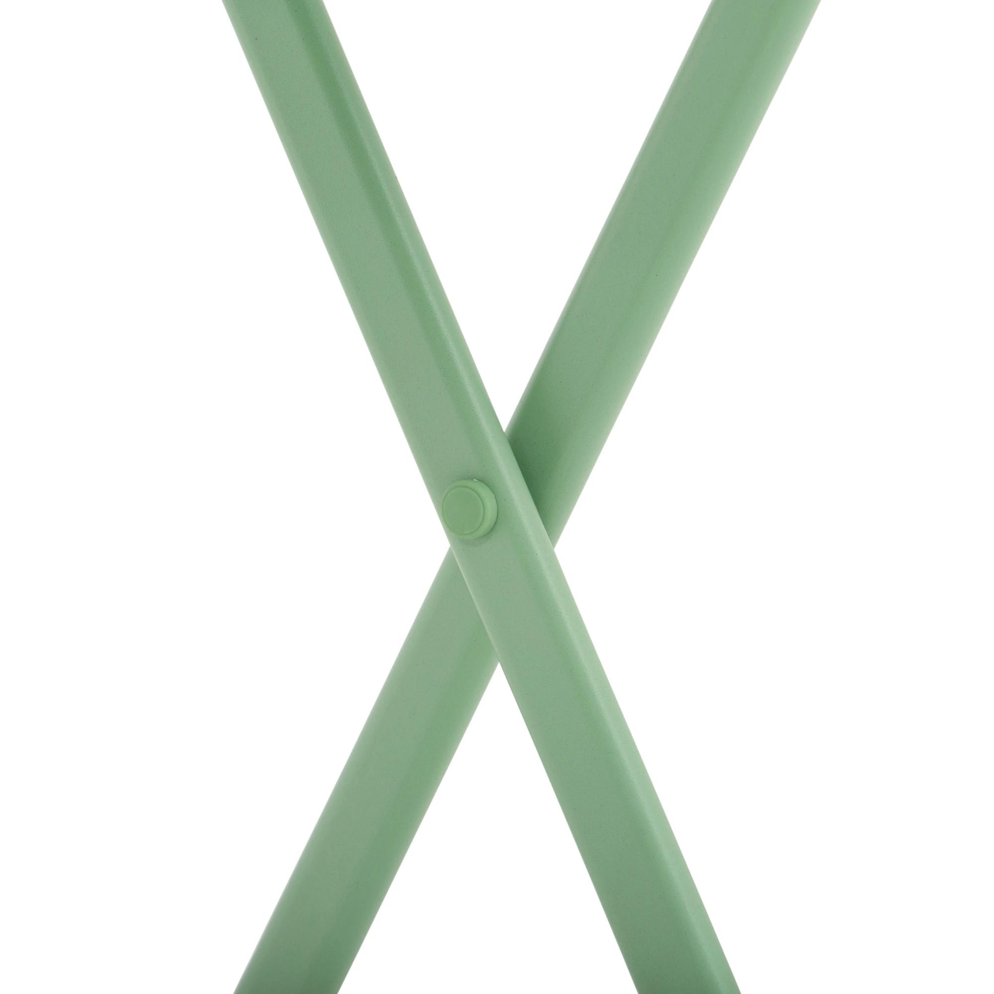 Tuinset metalen meubelset 3-delig. Bistrotafel met 2 stoelen groen