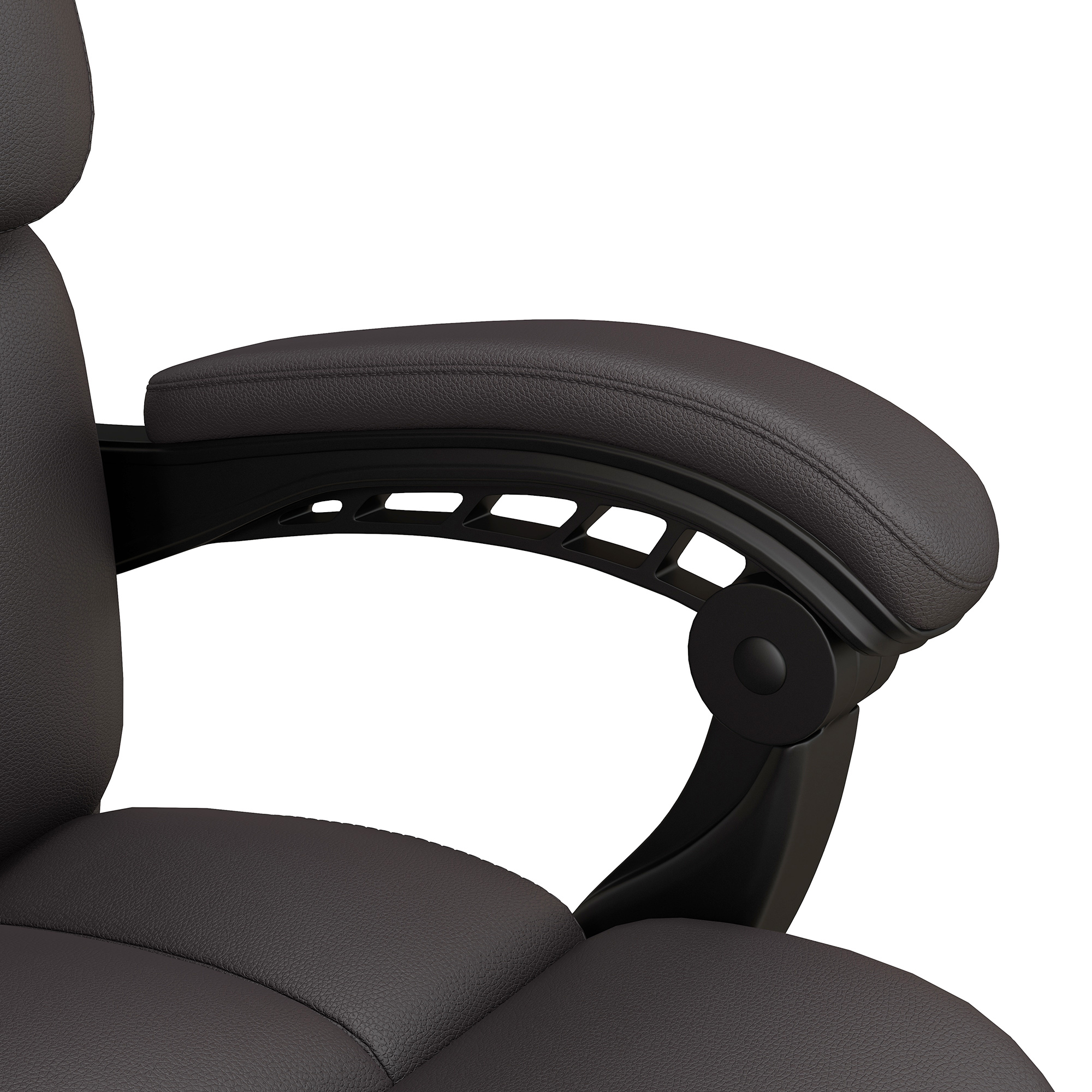 Vinsetto Ergonomische Bureaustoel met Massage en Ligfunctie, 63x57x118, Bruin