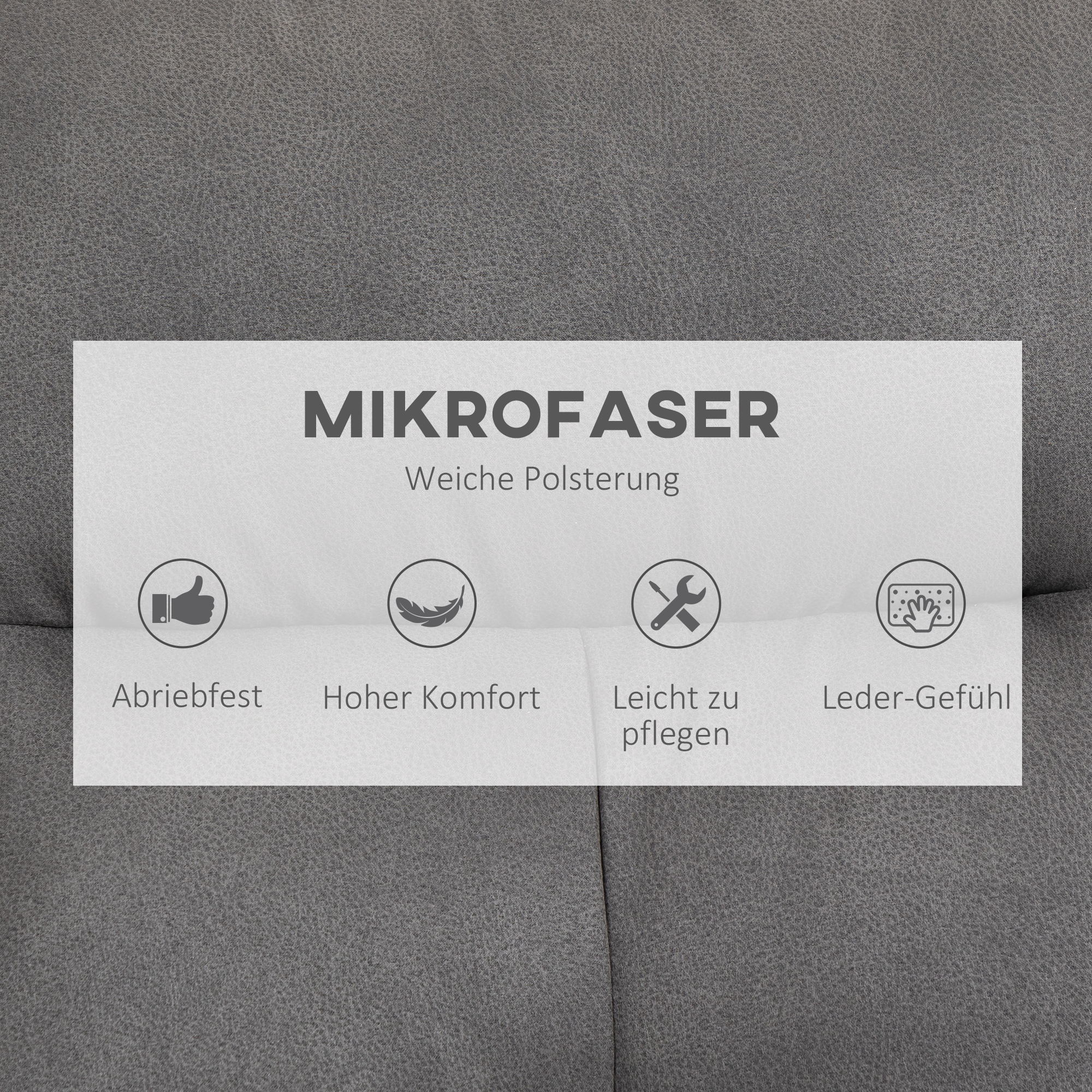 HOMCOM relaxfauteuil met kruk, draaivoet, tv-fauteuil met ligfunctie