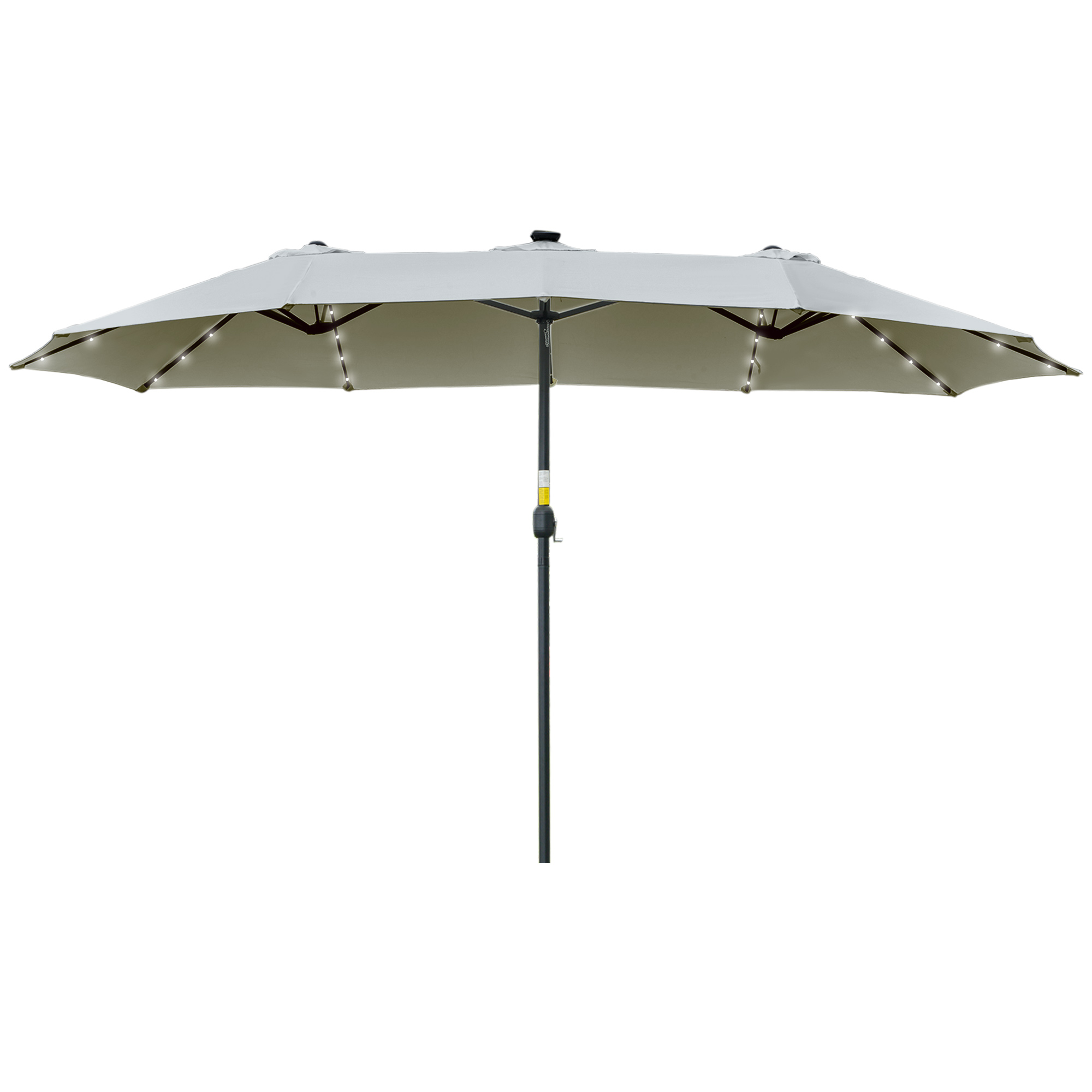 Outsunny parasol met LED-verlichting 4,5m diameter
