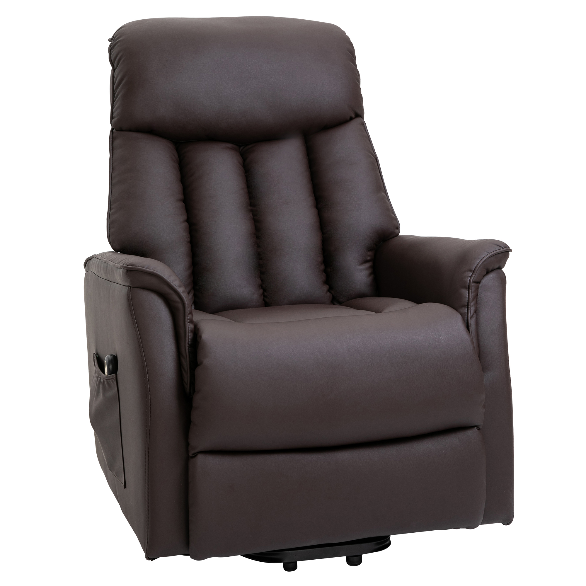 HOMCOM opstastoel tv-stoel met opstahulp elektrisch ligfunctie PU bruin, 80 x 94 x 104 cm bruin, 80 x 94 x 104 cm | Aosom.nl