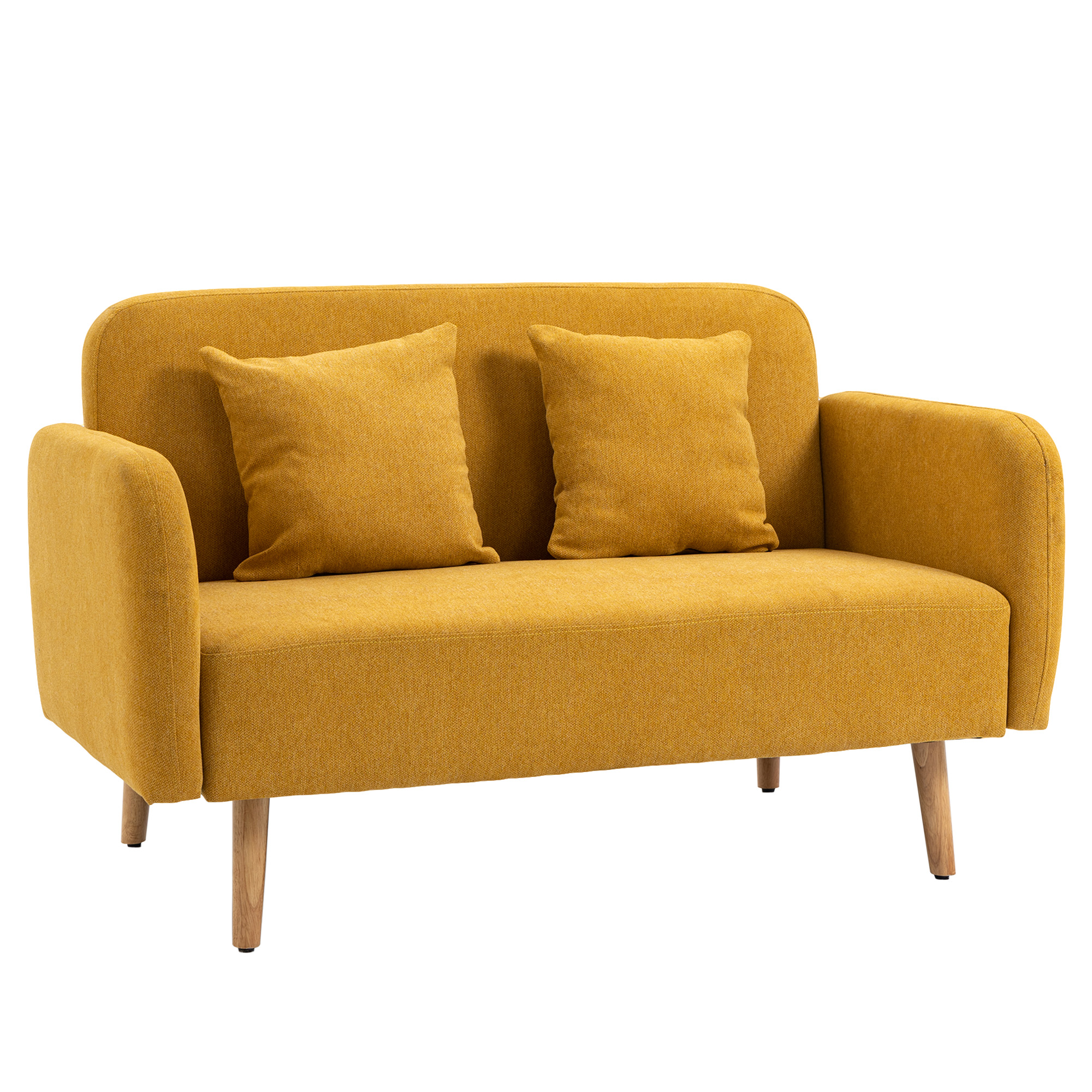 HOMCOM 2-zits tweepersoonsbank 130 cm x 70 cm x 80 cm