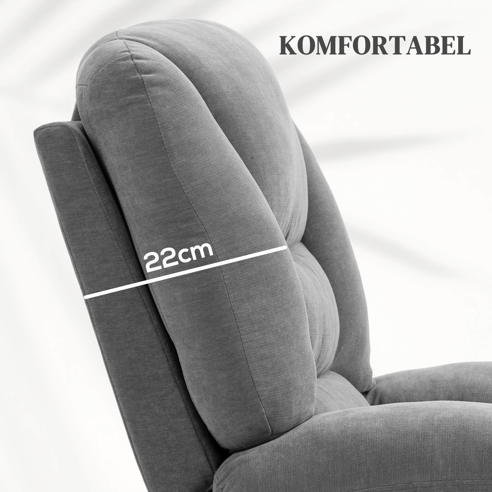 HOMCOM Elektrische Relaxstoel met Sta-op Hulp, Massagesstoel met Verwarmingsfuncties, 2 Afstandsbedieningen, Zacht Schuim