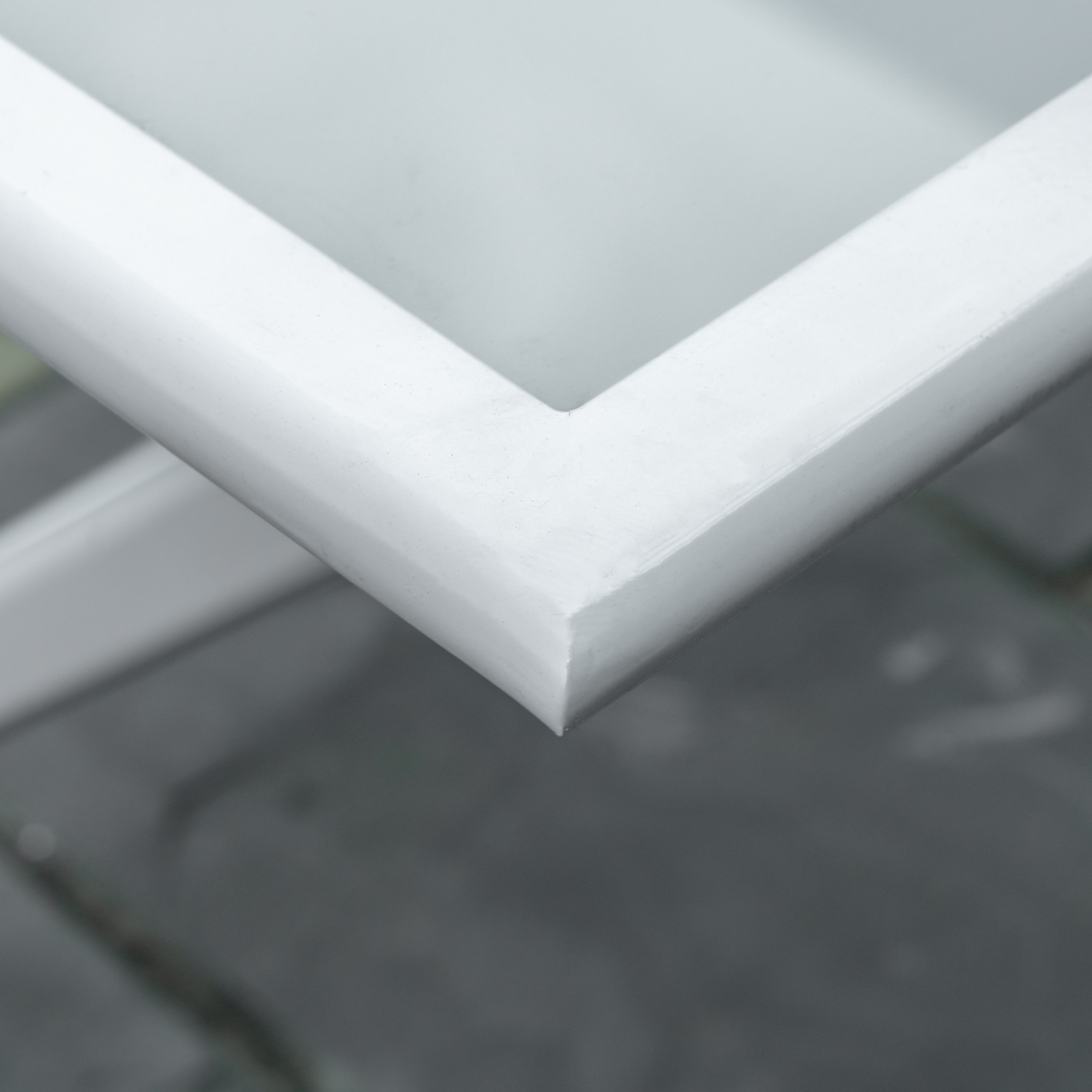 Outsunny klaptafel tuintafel met parasolgat klaptafel metaal glas wit