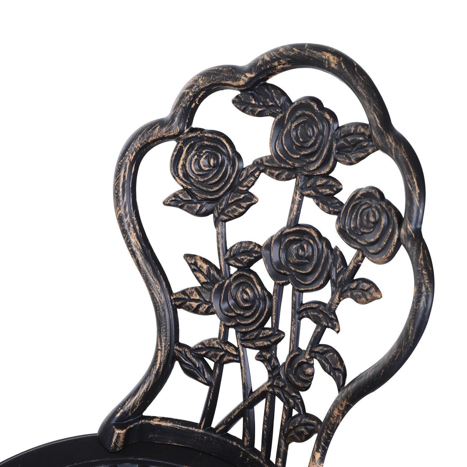 Outsunny Tuinmeubel 3-delig Tuinset zitgroep balkonset balkonmeubel decoratie, bronskleurig