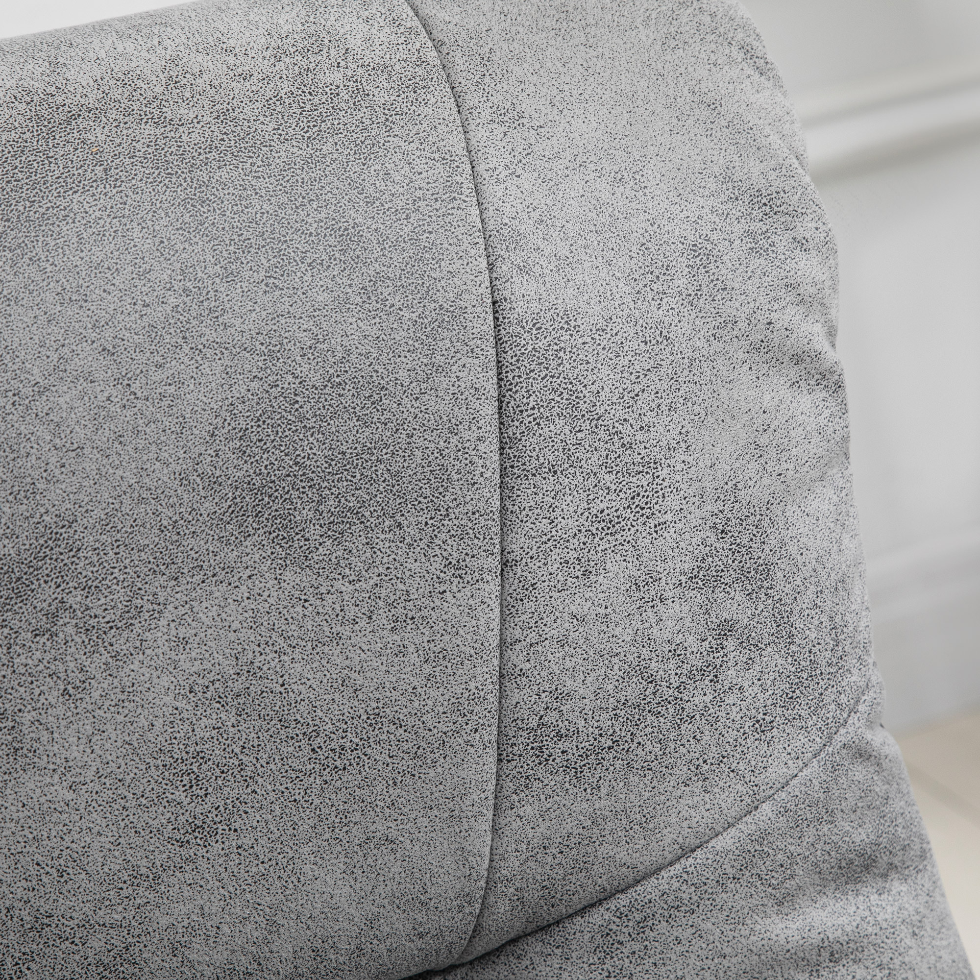 HOMCOM Massage bureaustoel bureaustoel computerstoel, kantelfunctie, lendenverwarming, kantelfunctie, grijs