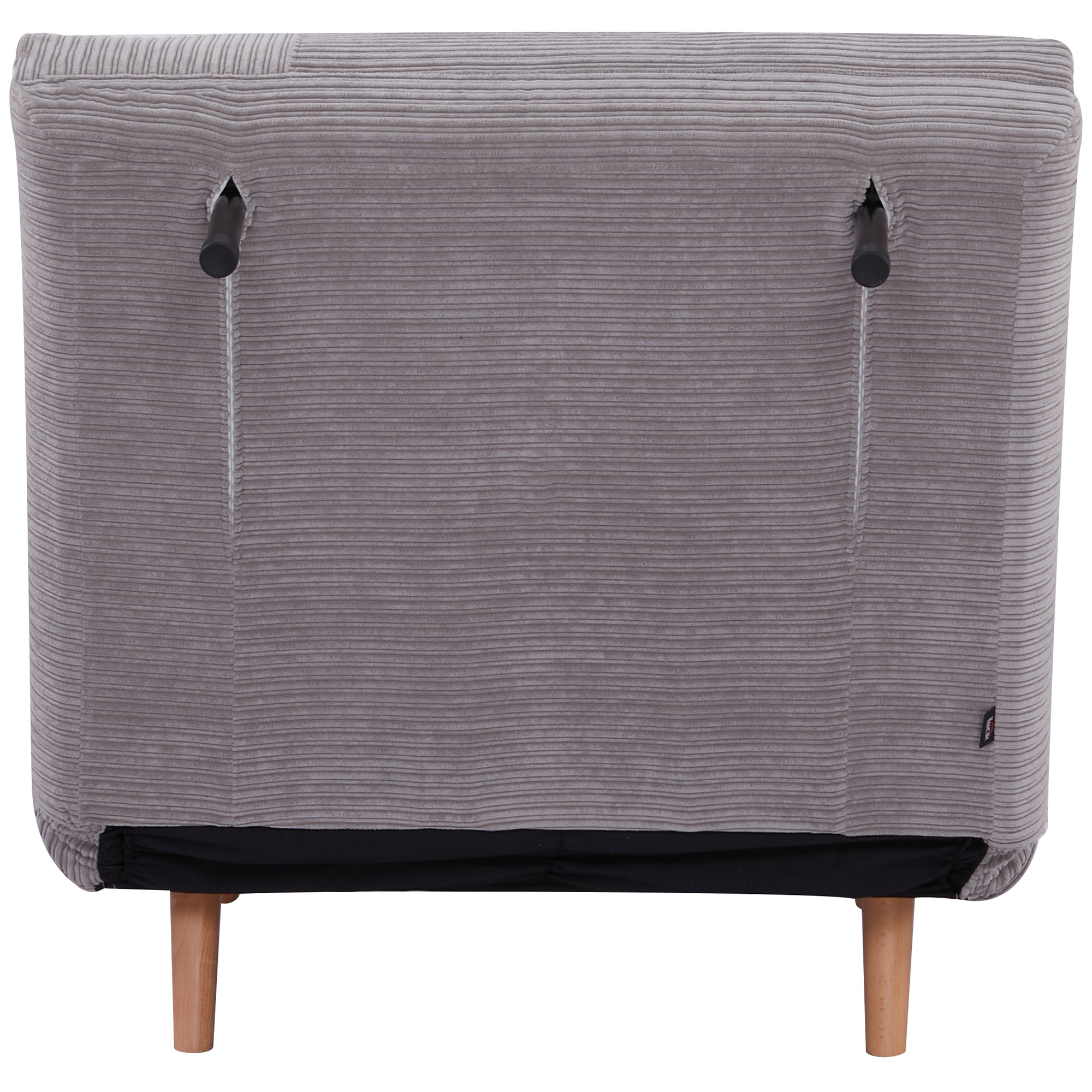 HOMCOM 2-in-1 slaapbank, fauteuilbed, opvouwbare matras, logeerbed, opklapbed, lichtgrijs