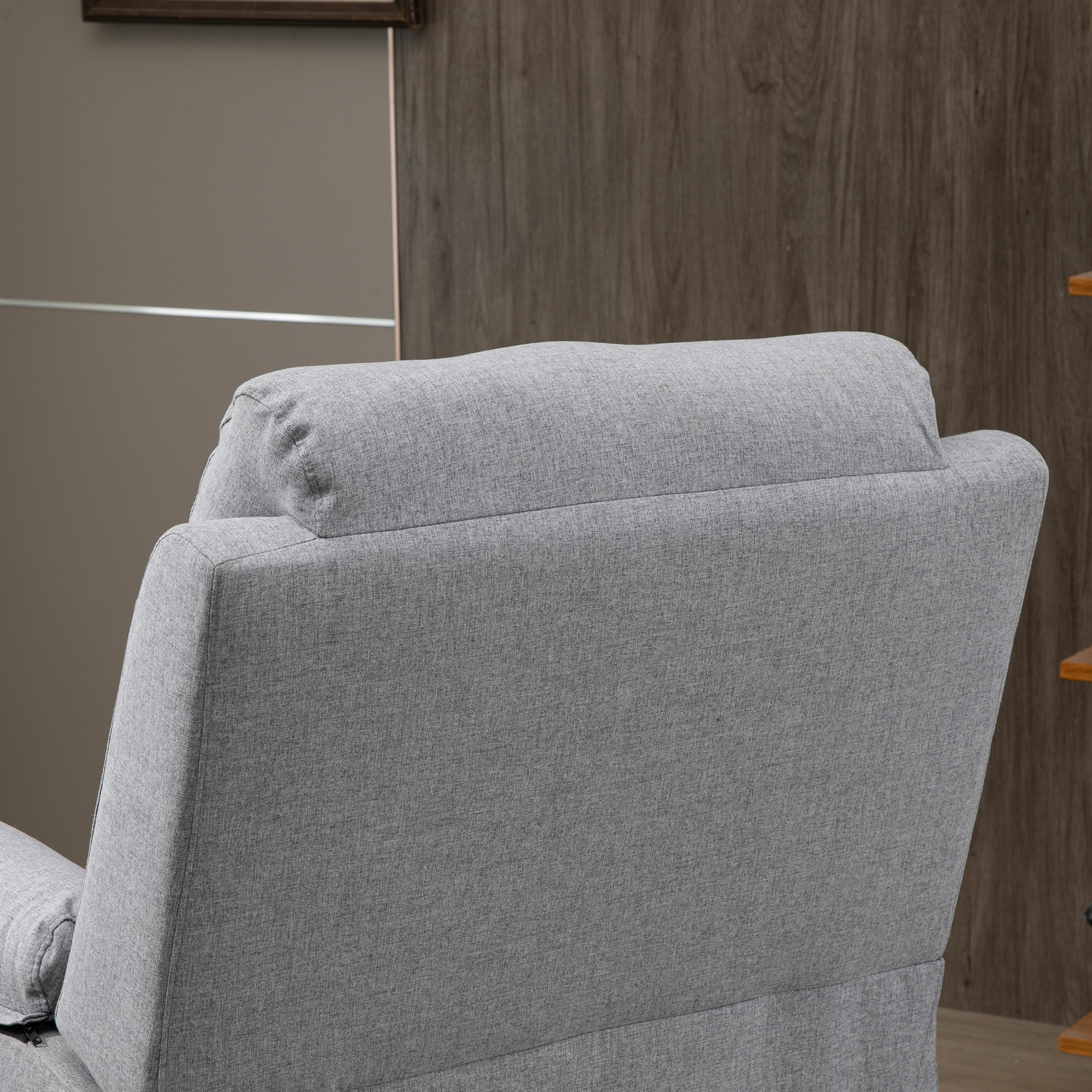 HOMCOM Opstaanfauteuil met Massage voor Senioren, 83 cm x 89 cm x 102 cm, Grijs