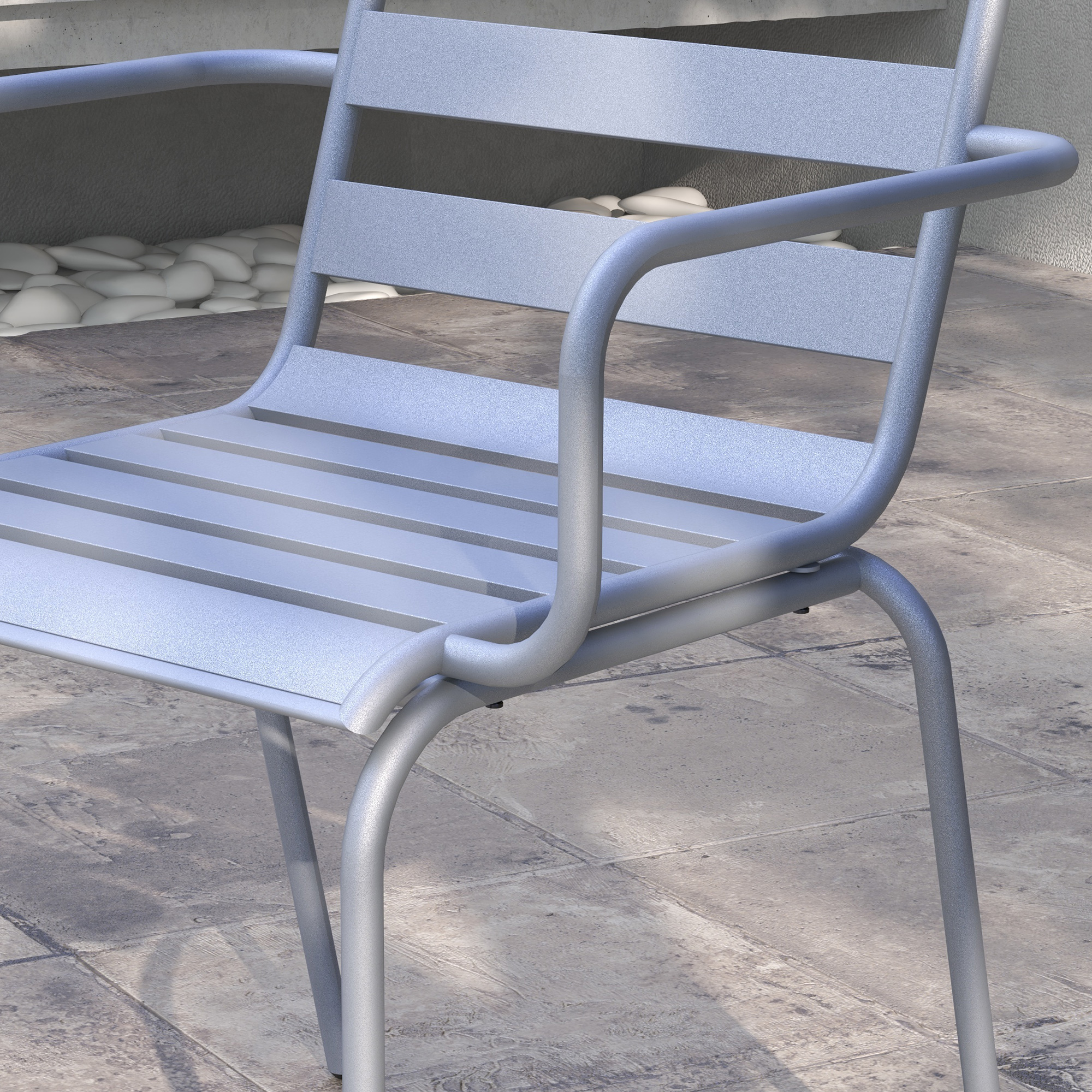 Outsunny 3-delige Bistroset Balkonbistroset 2-delige Bistroset, opklapbaar, modern design, 51 x 58 x 78 cm, Lichtgrijs