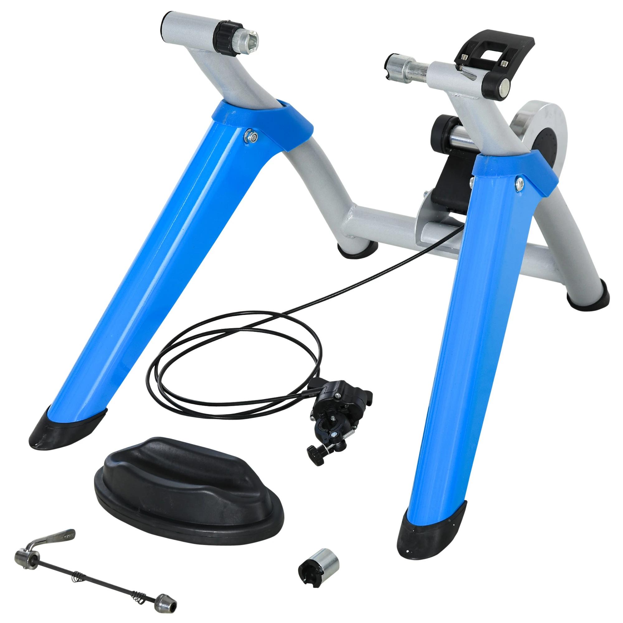 HOMCOM Fietstrainer trainfiets met 8 weerstandsniveaus voor 650C, 700C / 26-29"