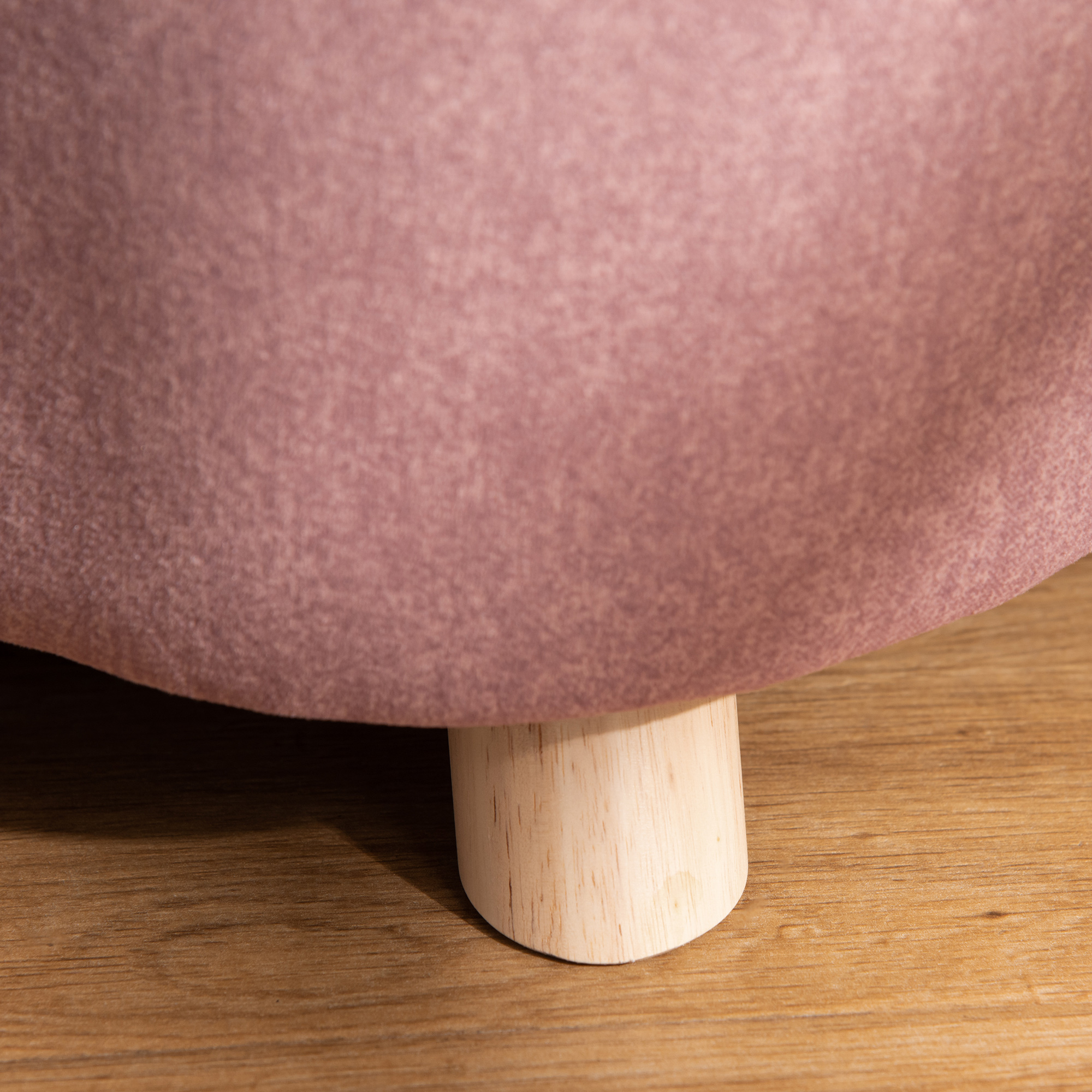 PawHut hondenbank hondenmat hondenmand hondenbank hondenbank katten bank met kussen achterzak pluche schuim grenen hout roze 70 x 47 x 30 cm