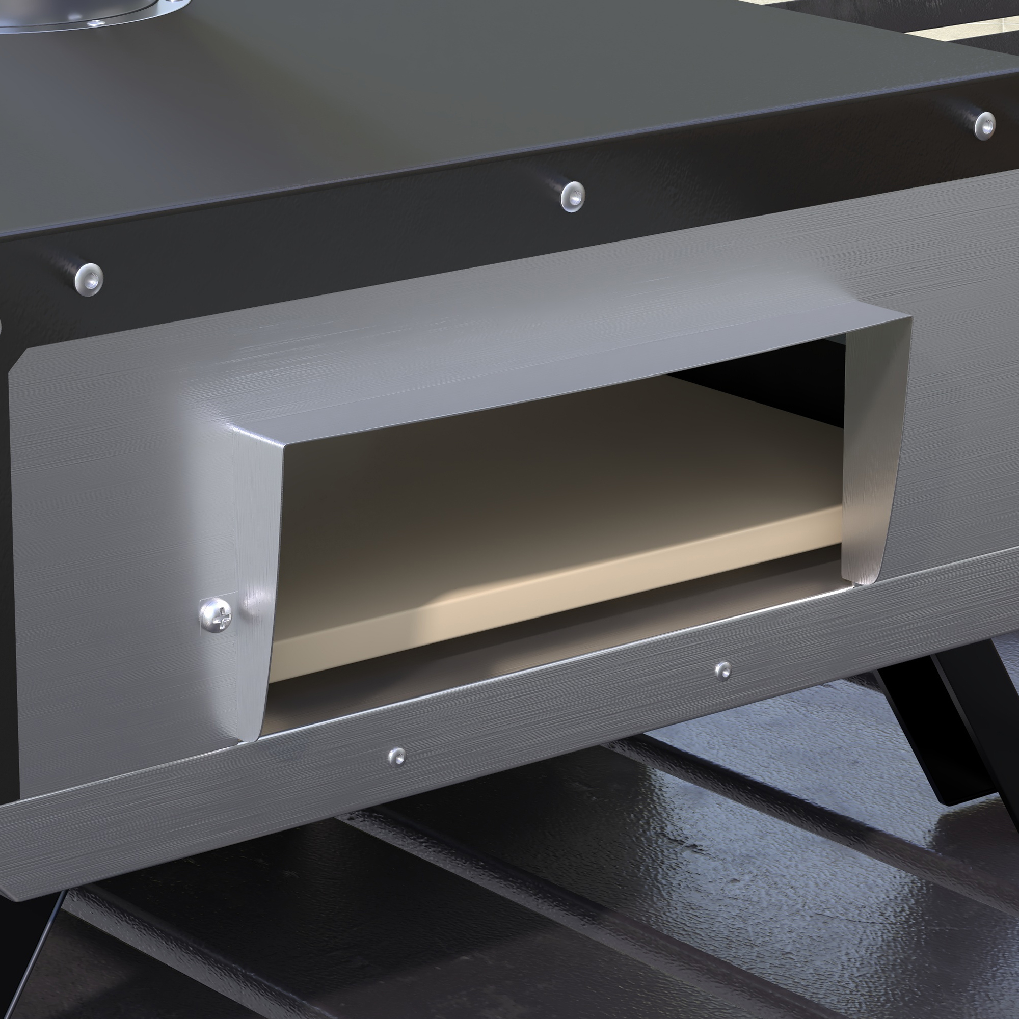 Outsunny 2-In-1 Pizzaoven Outdoor met Pizzasteen Houtoven Pizzaschep Pizzashovel Grilloven voor BBQ Staal Zwart