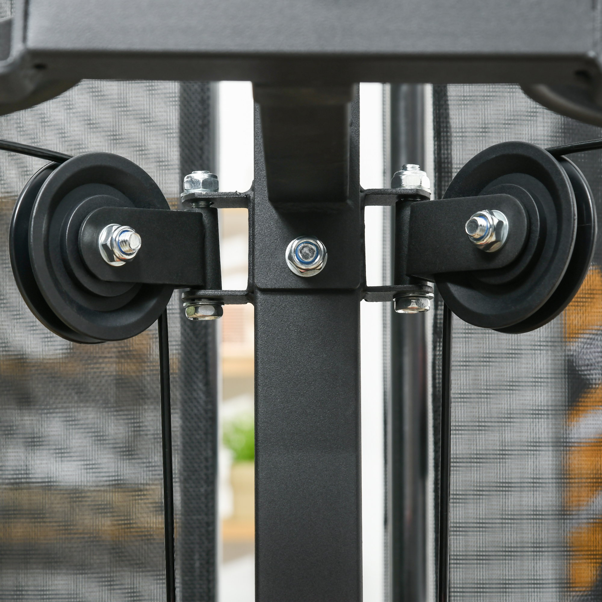 SPORTNOW Multifunctionele Trainingsstation met 65 kg Gewichtsblok, Verstelbaar, Voor Thuis Fitness, Staal, Kunstleer