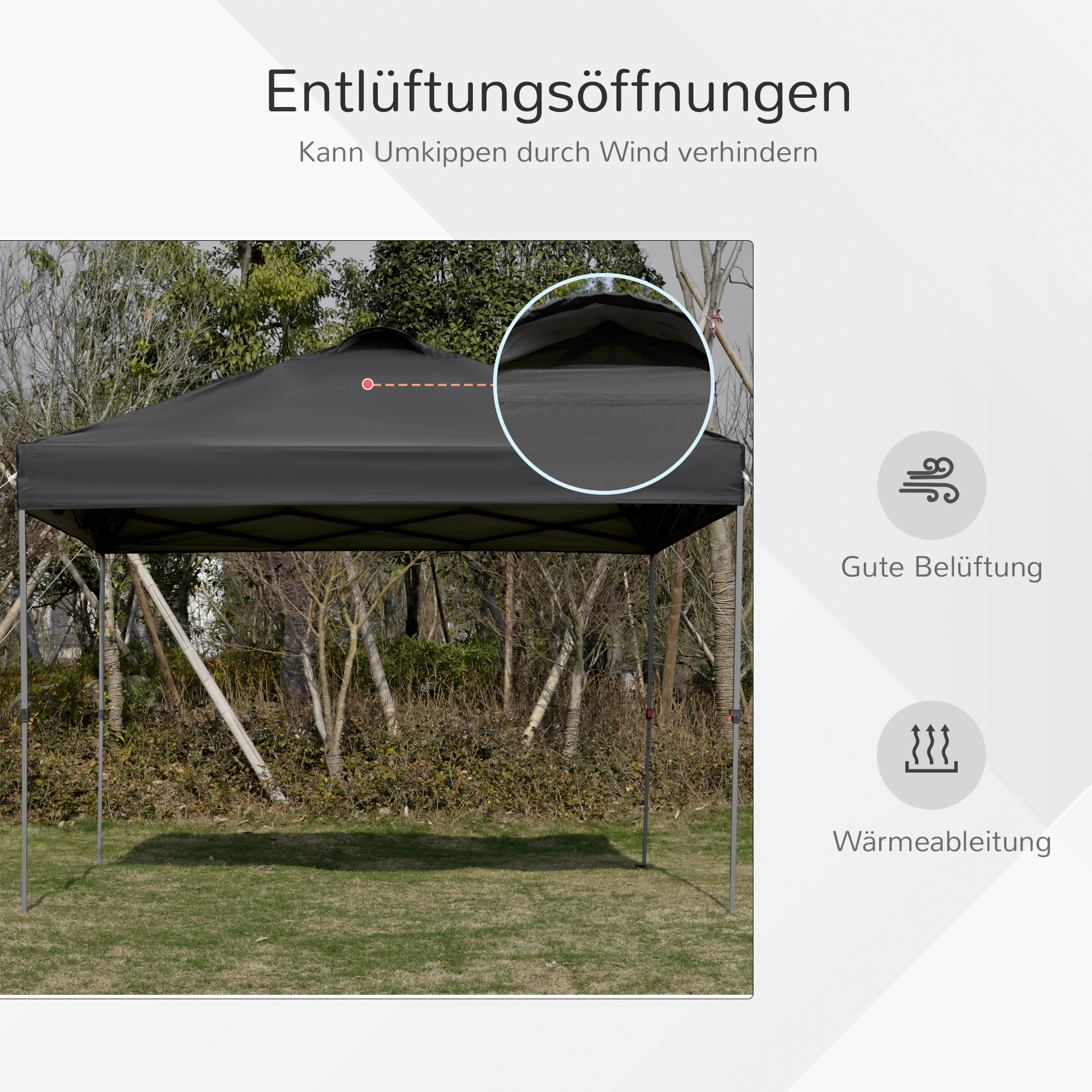 Outsunny tuinpaviljoen partytent