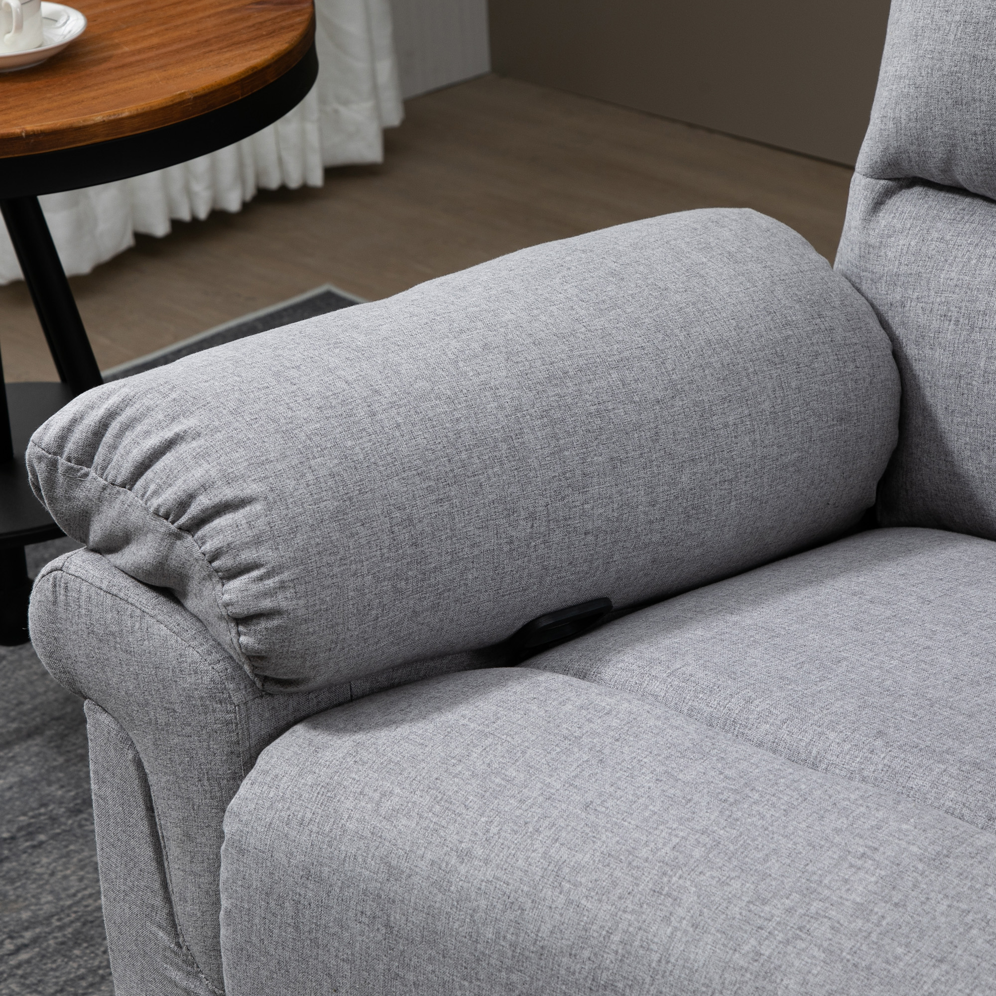 HOMCOM relaxfauteuil met ligfunctie 91 cm x 92 cm x 102 cm