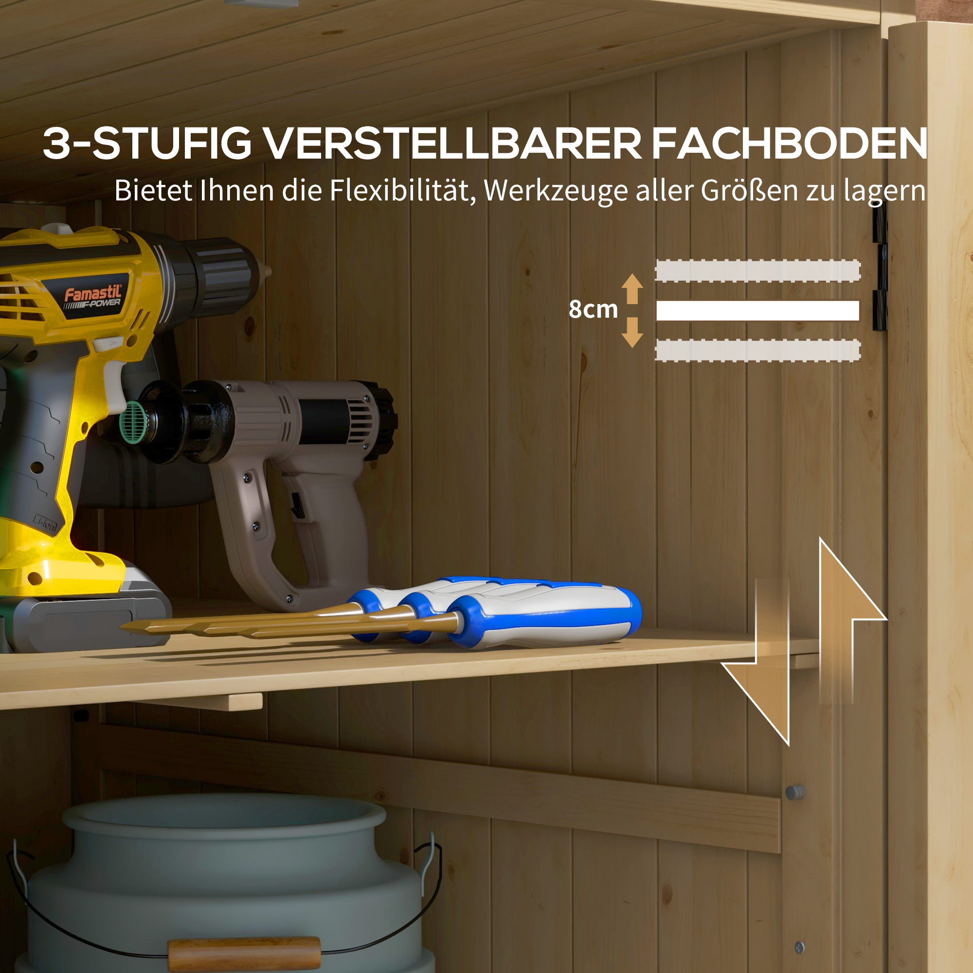 Outsunny Outdoor Opbergbox Tuinbox Kussenbox, weerbestendig, met asfaltdak, 77,5 cm x 88 cm x 90 cm, Donkergrijs