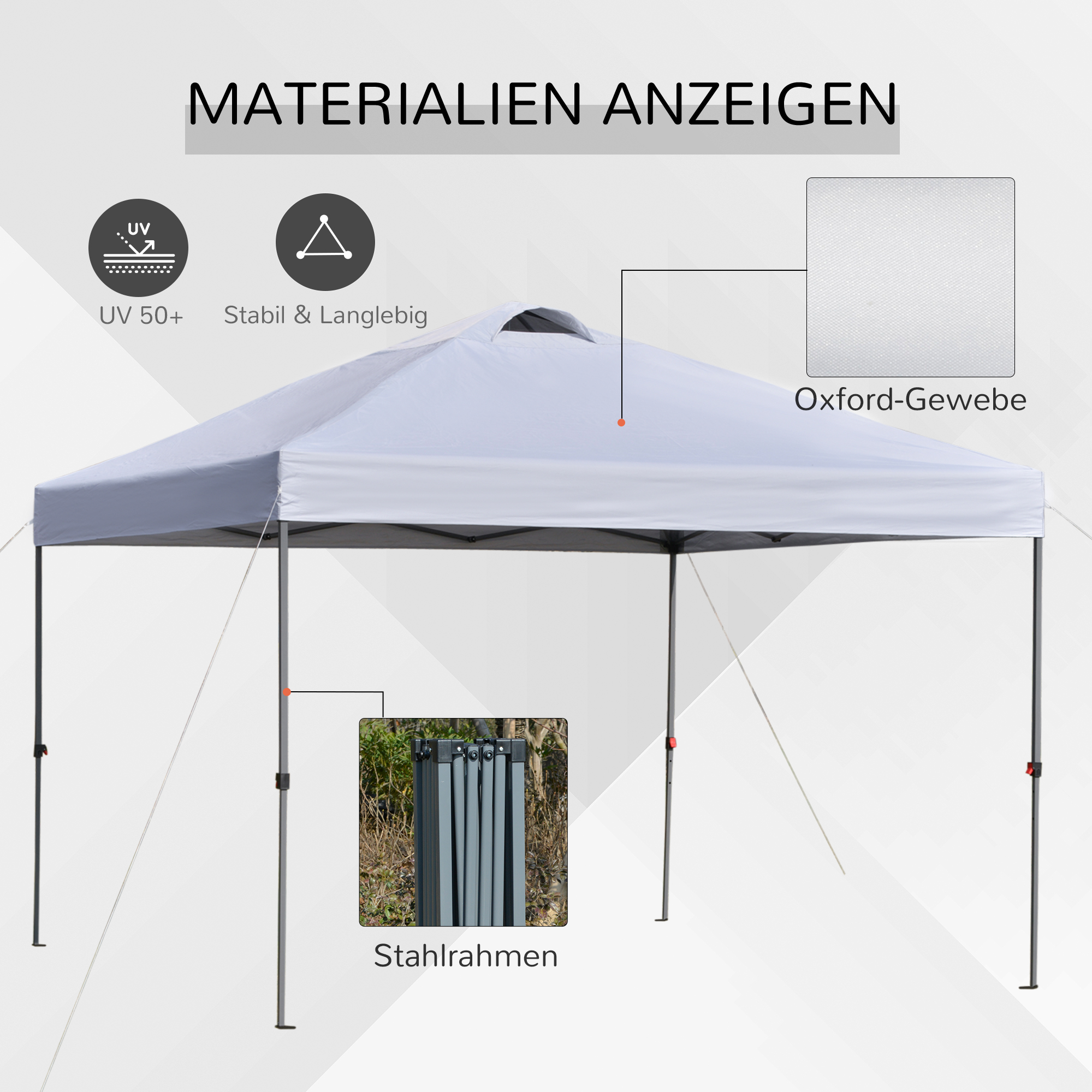 Outsunny tuinpaviljoen partytent