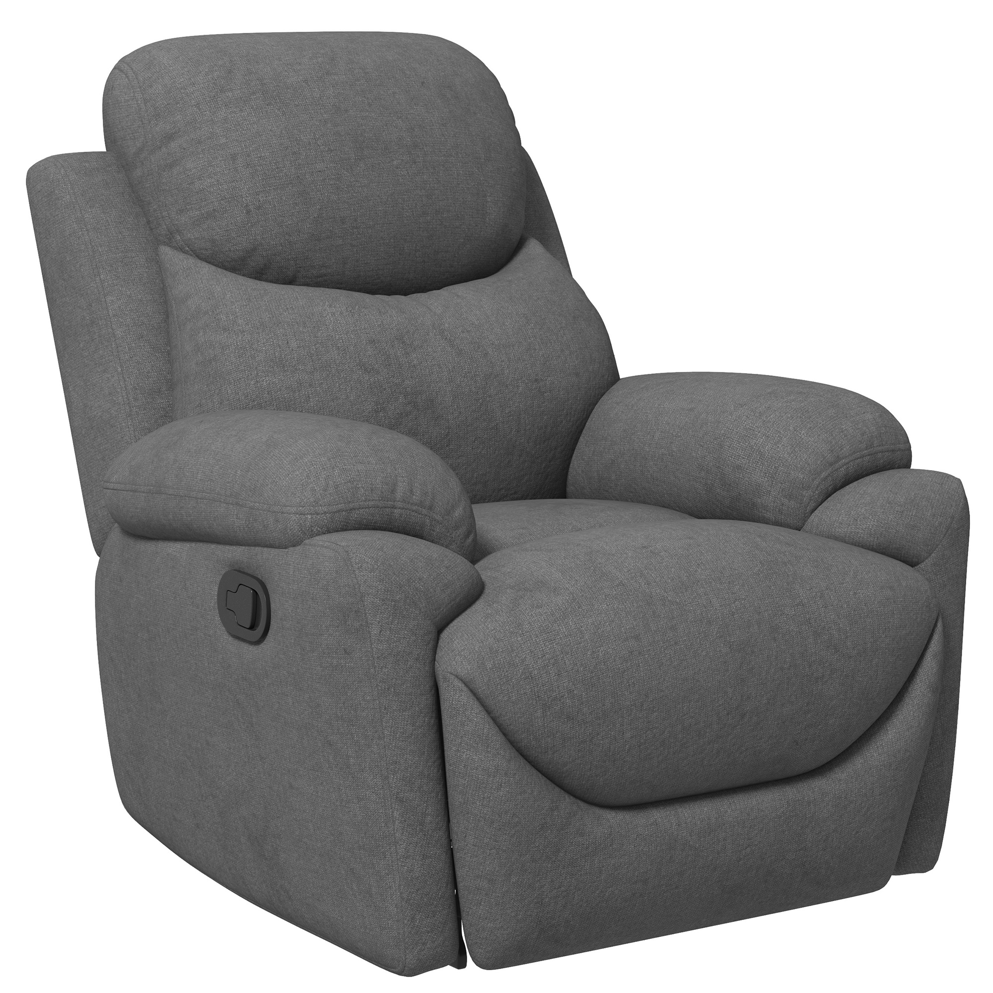 HOMCOM Relaxstoel, TV-stoel met ligfunctie en stoffen bekleding
