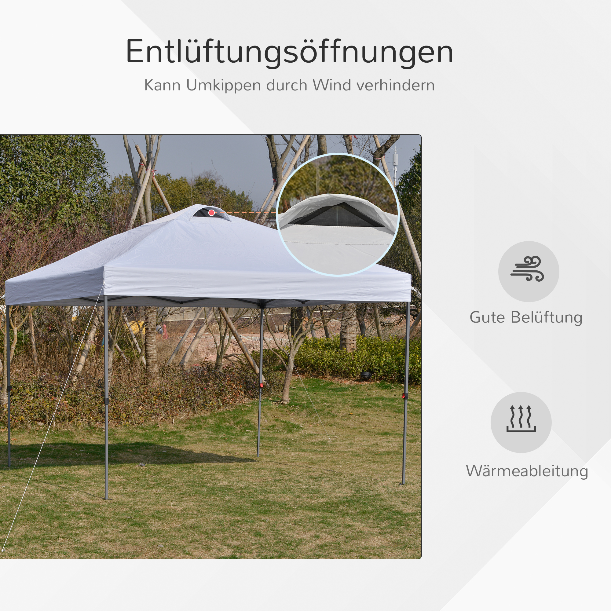 Outsunny tuinpaviljoen partytent