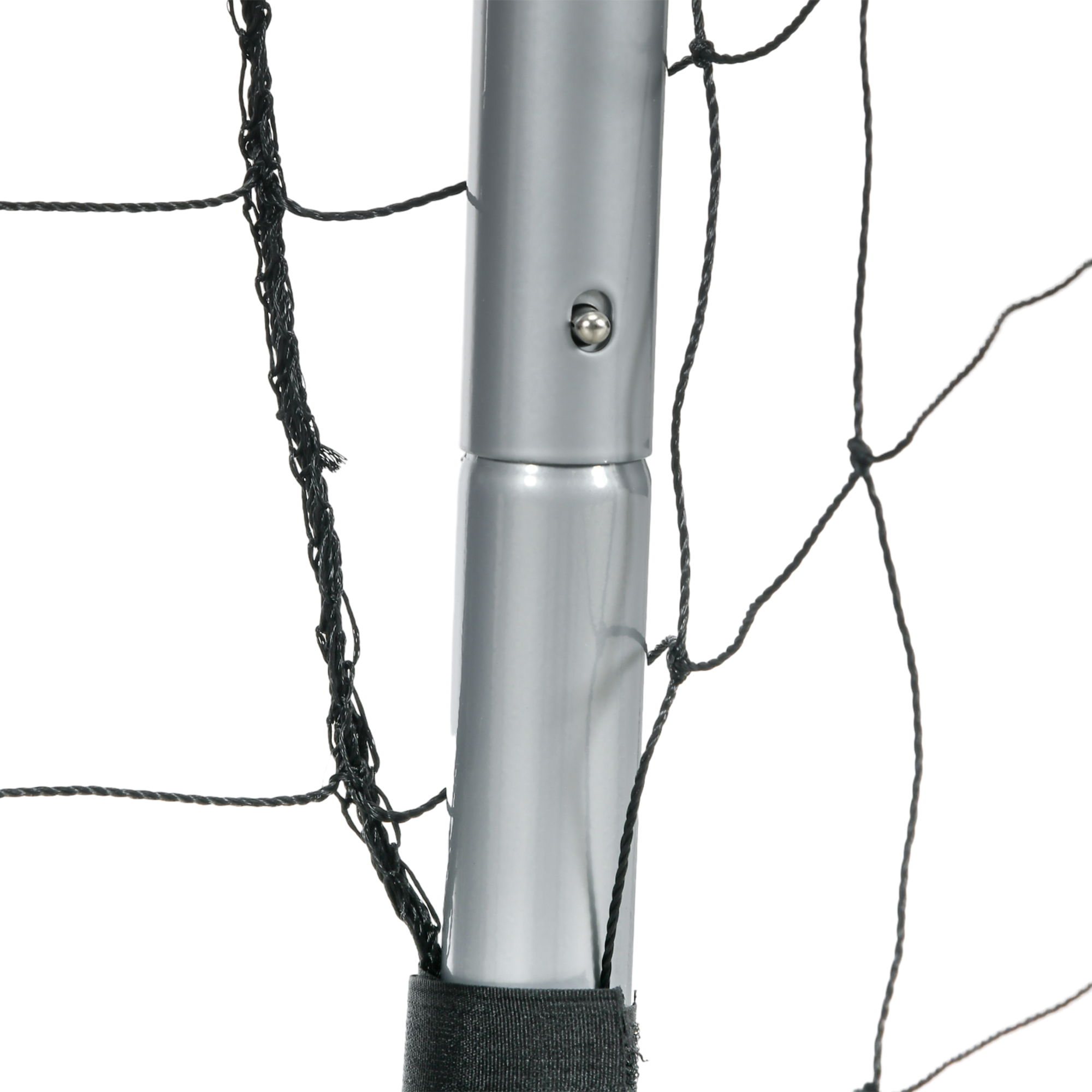 SPORTNOW Voetbaldoel weerbestendig, stabiel metalen frame, scheurvast net, 160H x 240L x 85B cm, Grijs