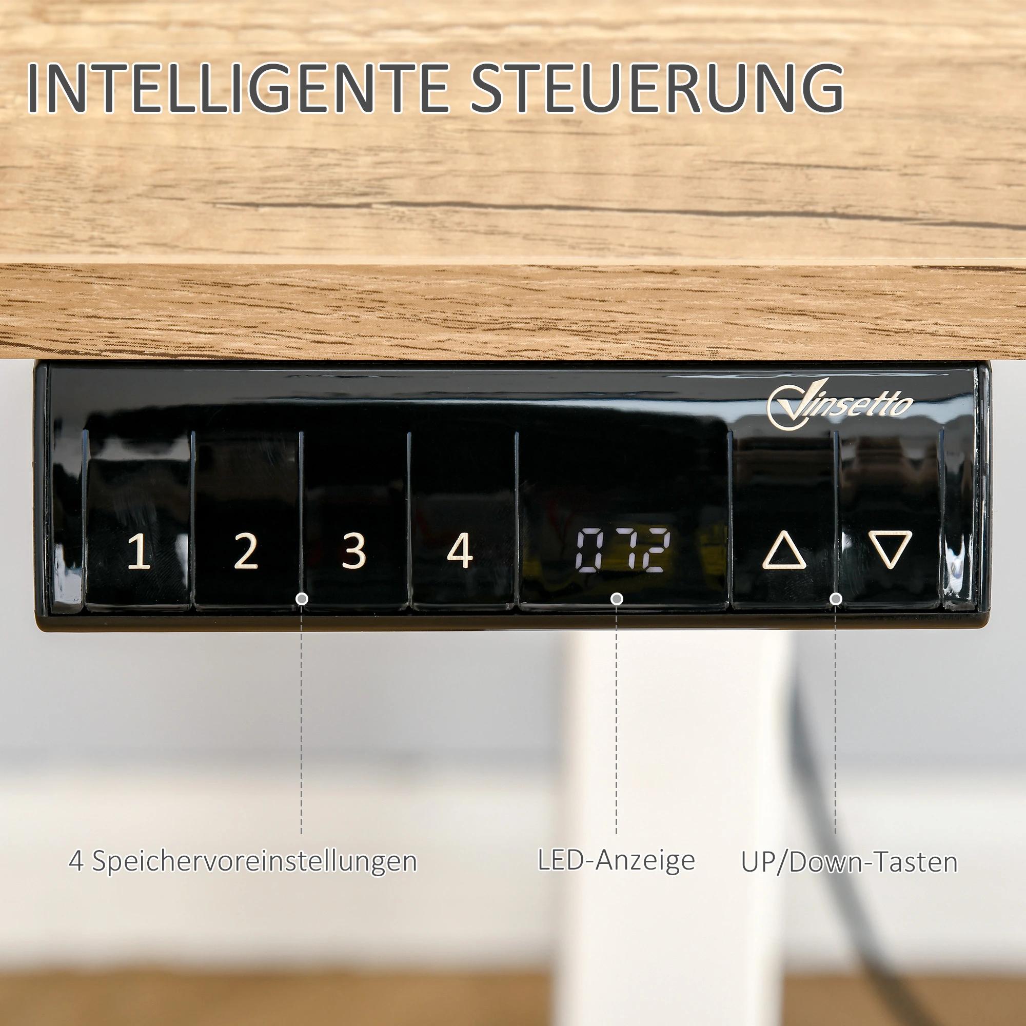 Vinsetto elektrisch bureau computertafel Bureau