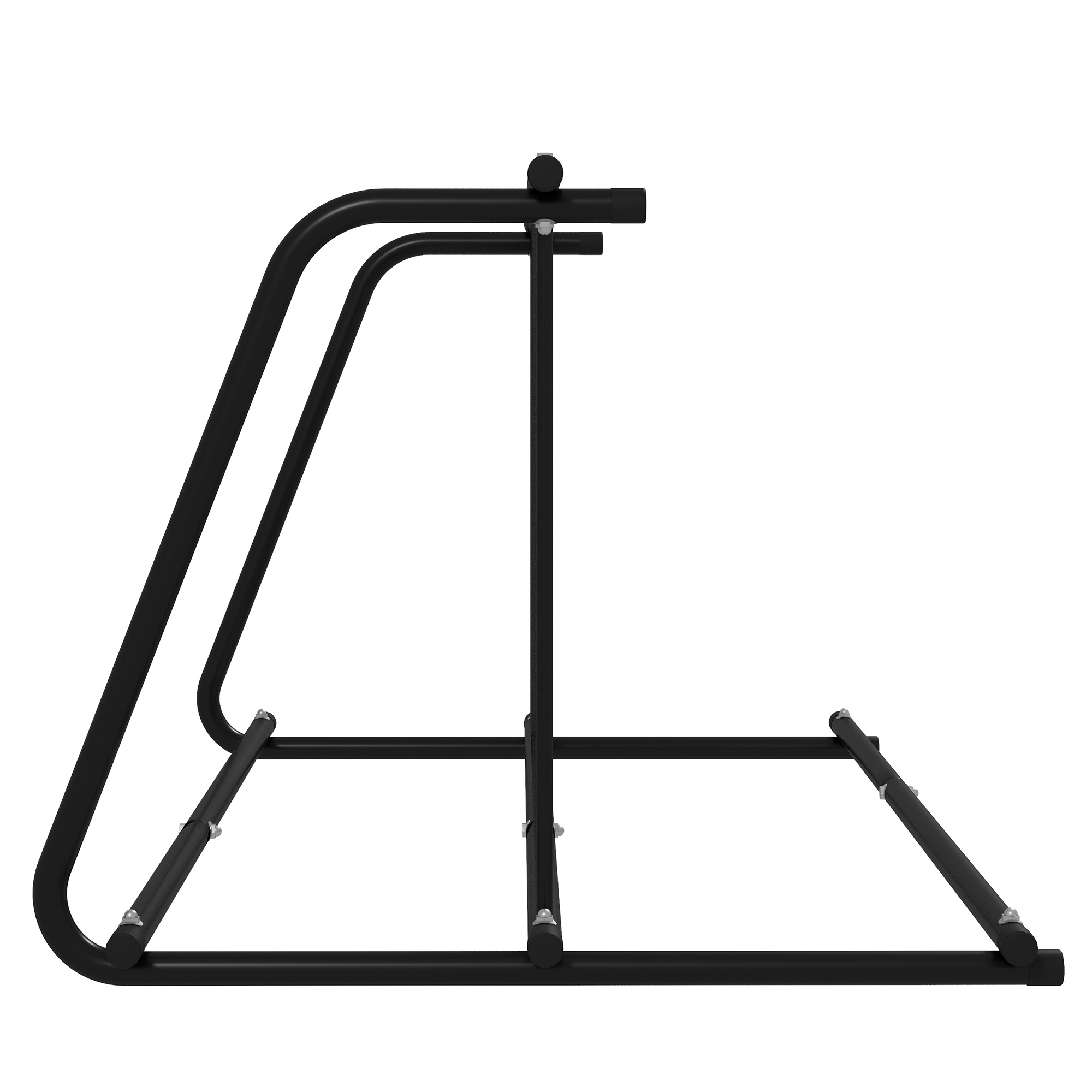 DURHAND Fietsenrek voor 4 fietsen, weerbestendig, extra bevestiging, 155 x 100 x 75 cm, Zwart