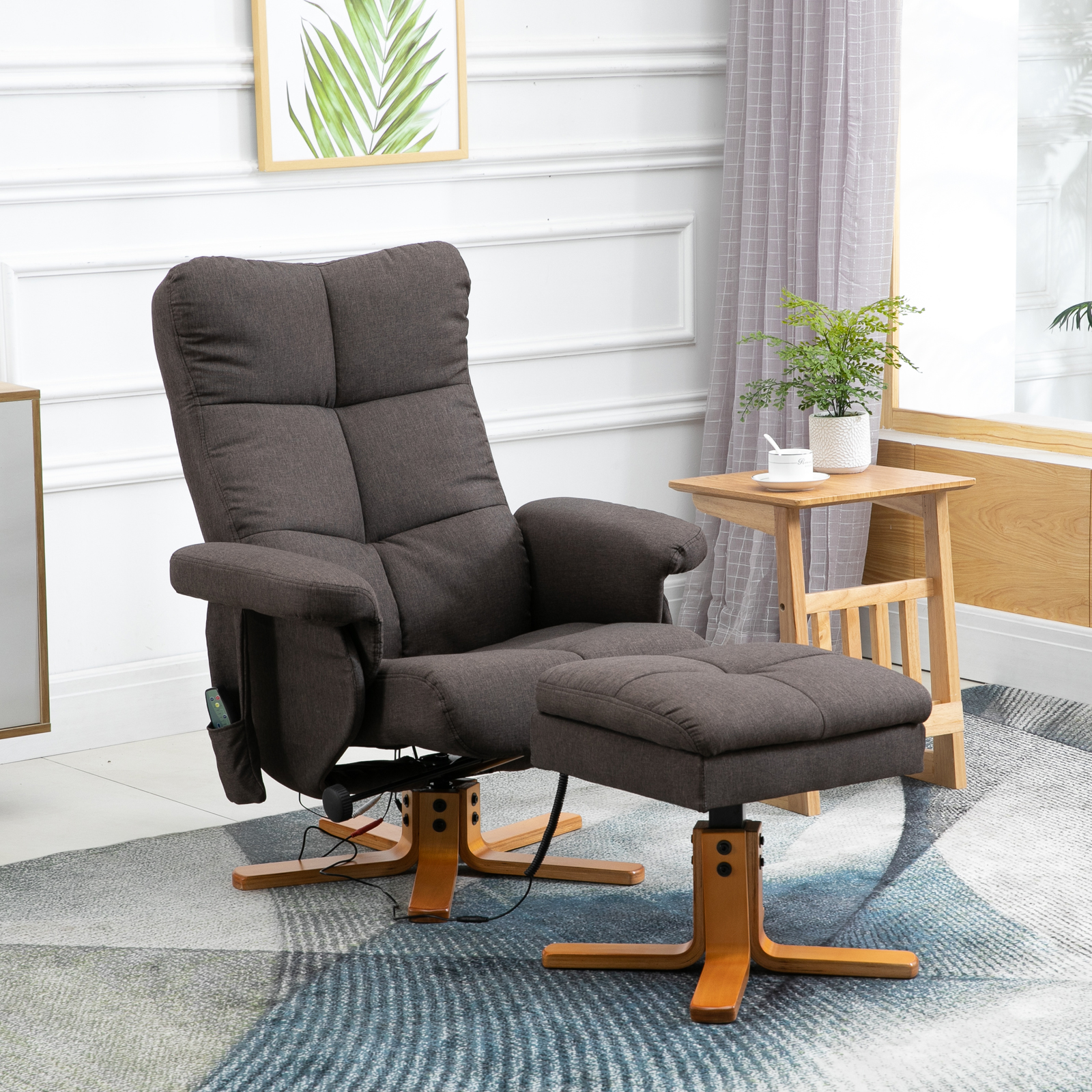 HOMCOM massagestoel 80 cm x 86 cm x 99 cm