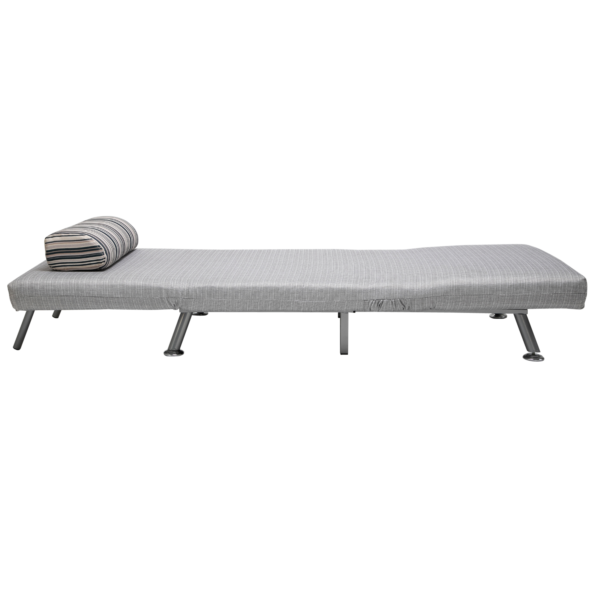 HOMCOM inklapbare slaapbank slaapzetel inklapbare matras bed logeerbed grijs bank